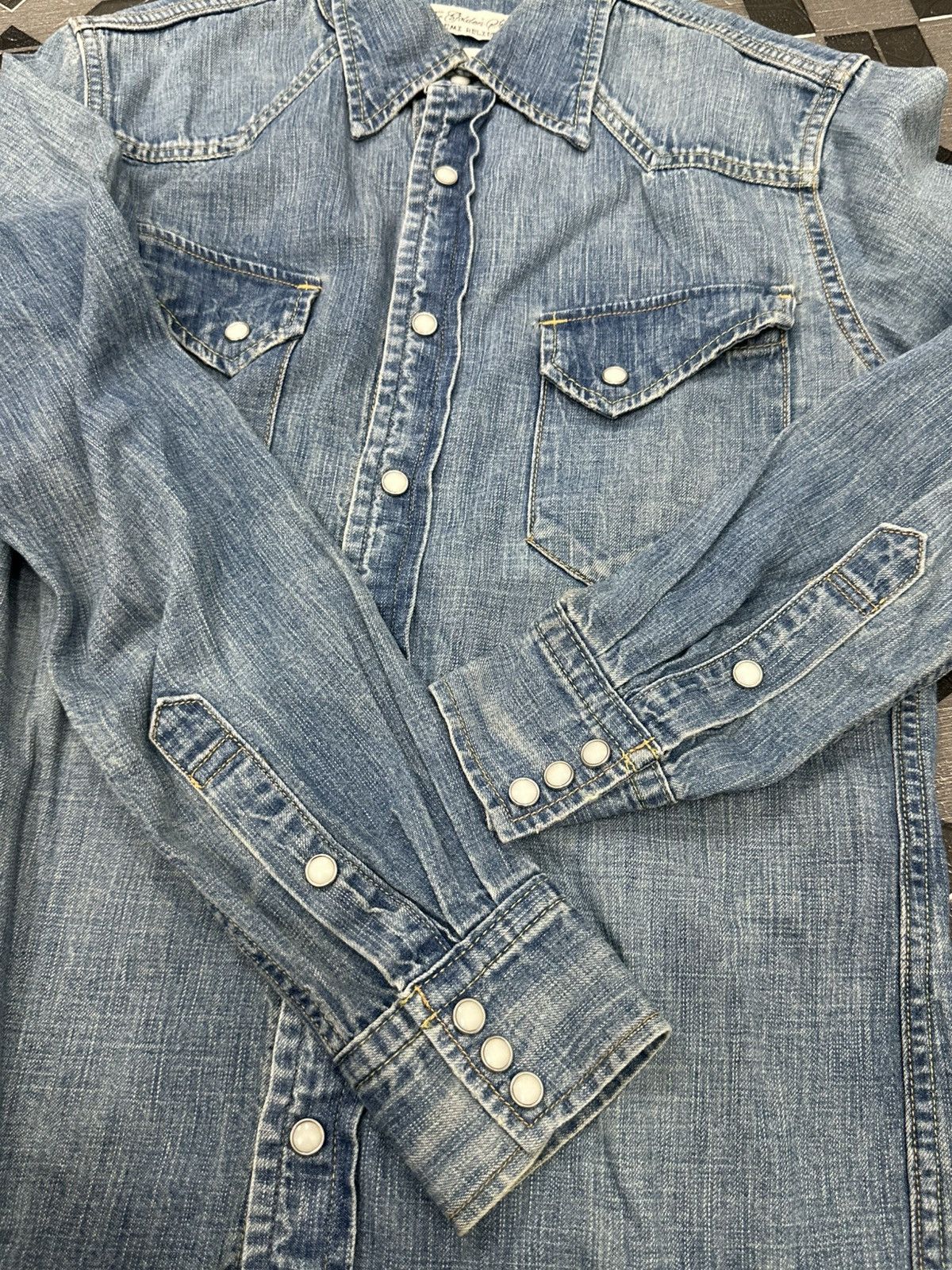 Remi Relief Remi Relief Japan Denim Chambray Snap Button Button Shirt Size US M / EU 48-50 / 2 - 22 Thumbnail