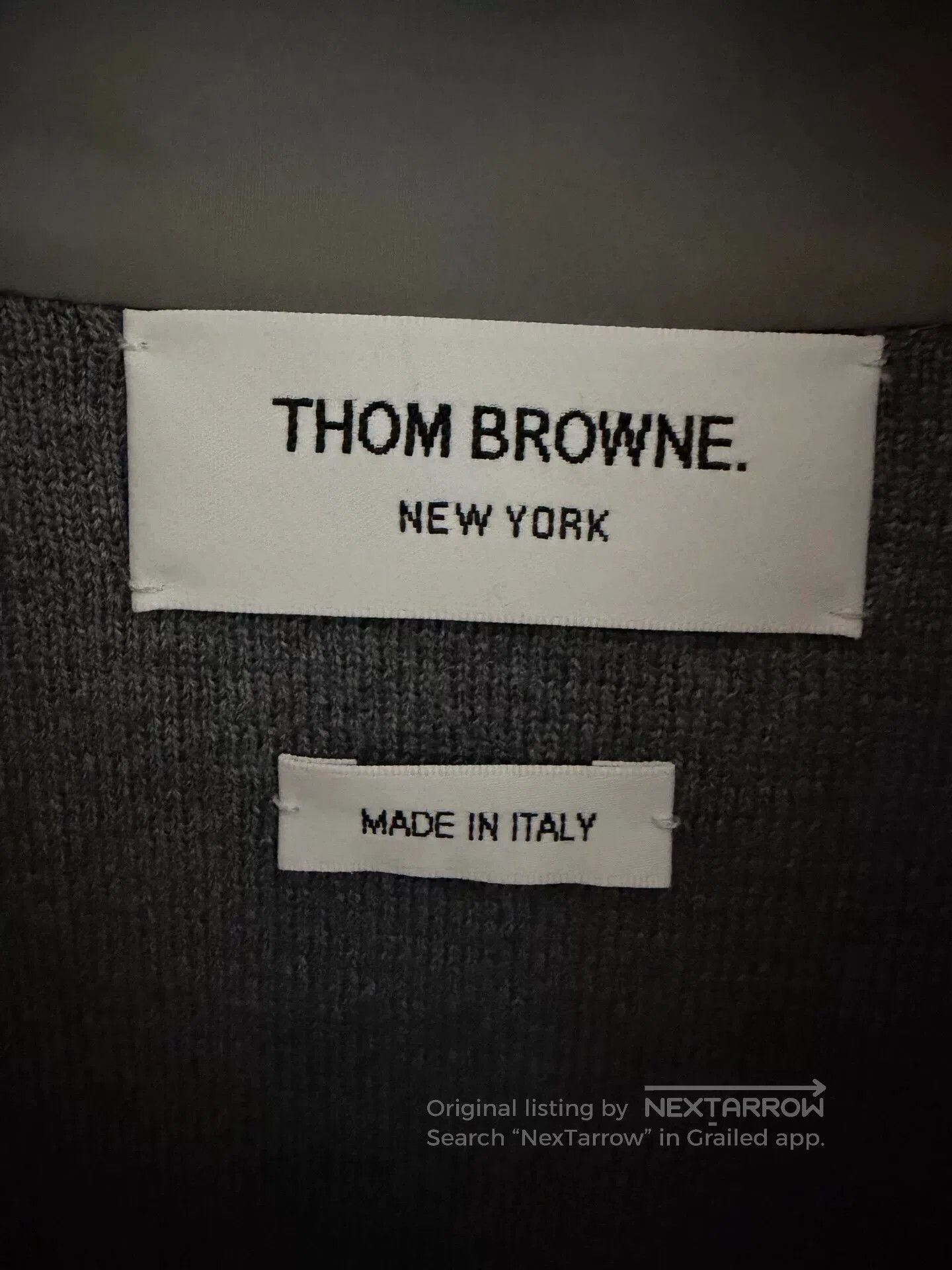 Thom Browne gray wool blend jacket by thom browne. Size US XL / EU 56 / 4 - 3 Thumbnail