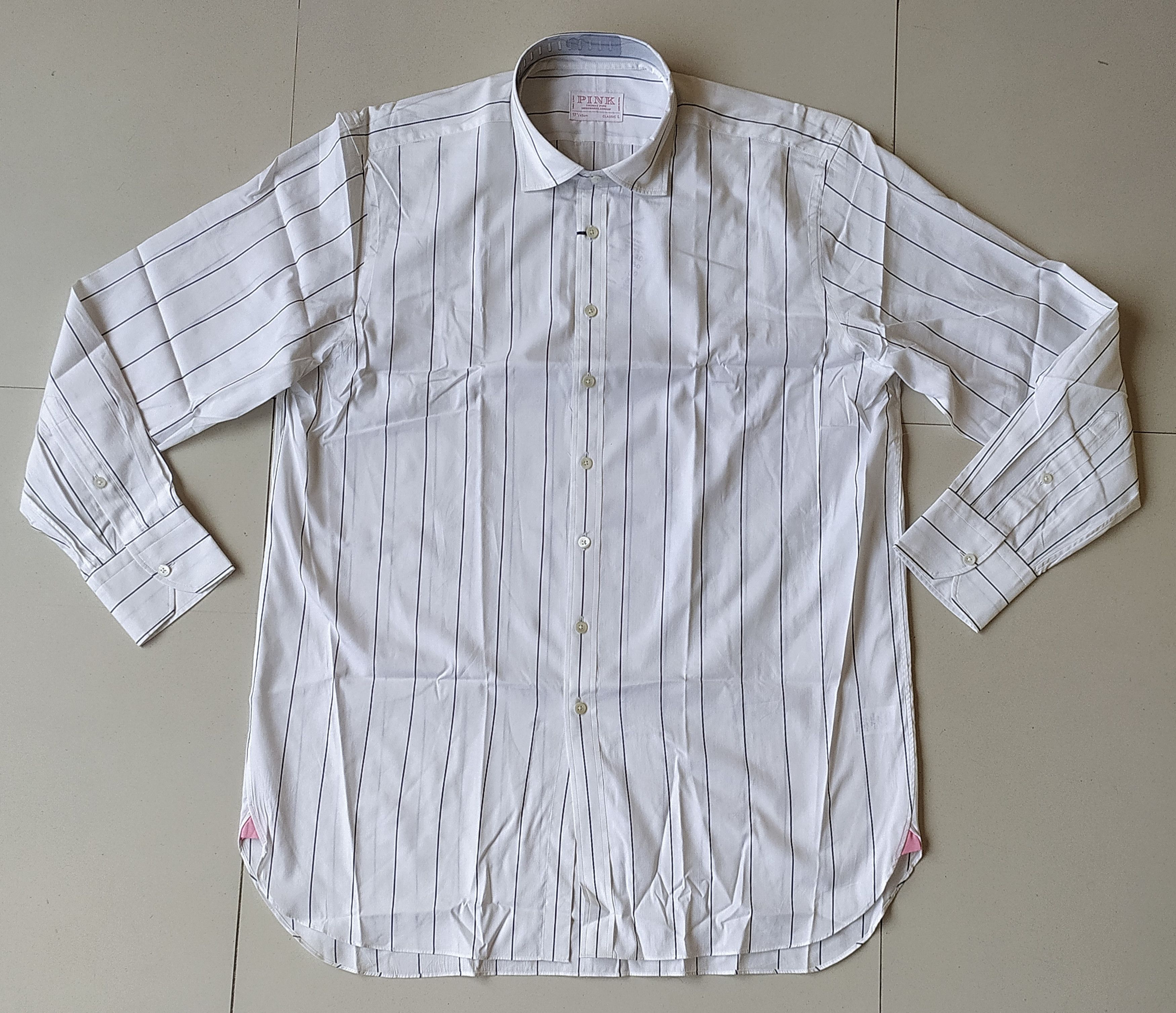 Thomas Pink Thomas Pink Formal Strpied Shirt Free Shipping T/141 Size US L / EU 52-54 / 3 - 2 Thumbnail
