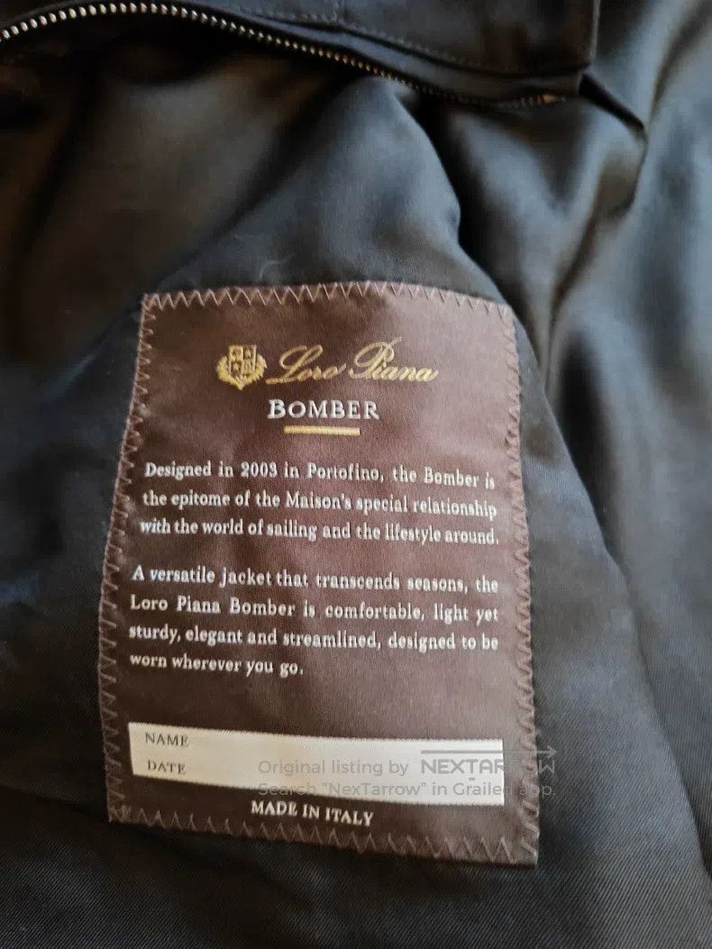 Loro Piana Loro Piana Men's Bomber Jacket Series Size US S / EU 44-46 / 1 - 4 Thumbnail