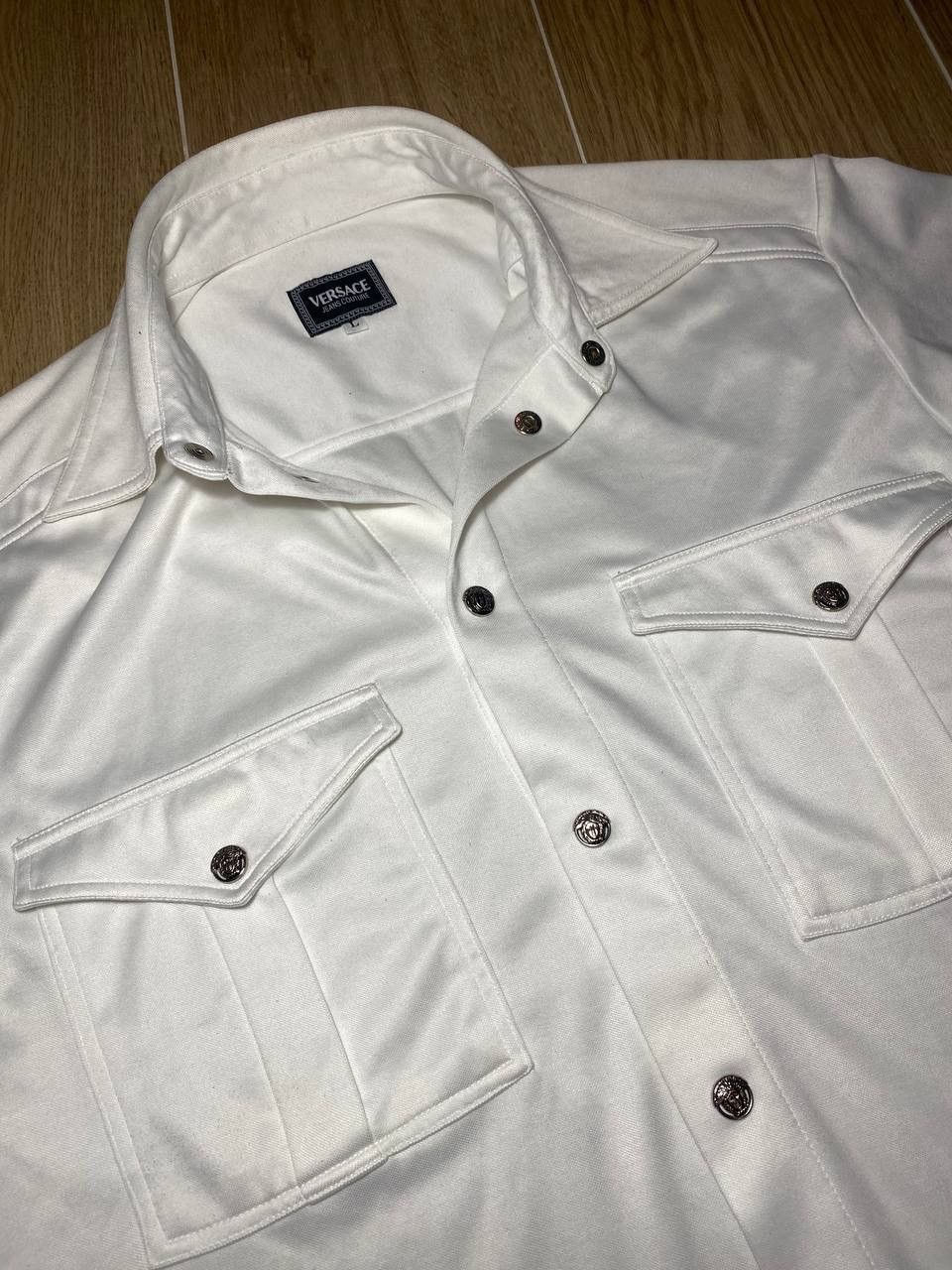 Versace Versace Jeans Couture White Shirt Size US L / EU 52-54 / 3 - 4 Thumbnail