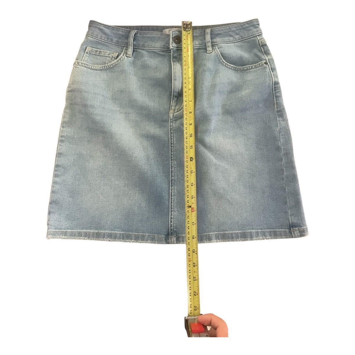Simons Contemporaine Size 8 Light Blue Denim Pencil Skirt Size 30" / US 8 / IT 44 - 9 Thumbnail