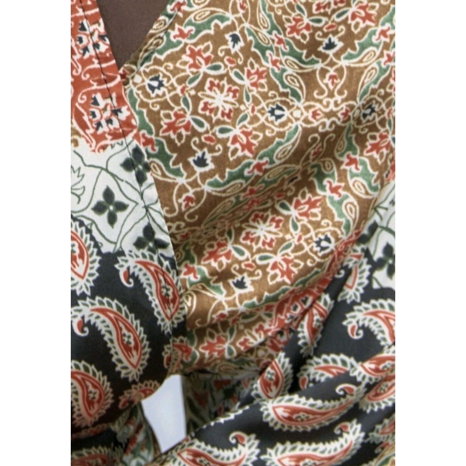 Zara Zara Print Dress Boho hippy Festival goldy peach Size M / US 6-8 / IT 42-44 - 6 Thumbnail