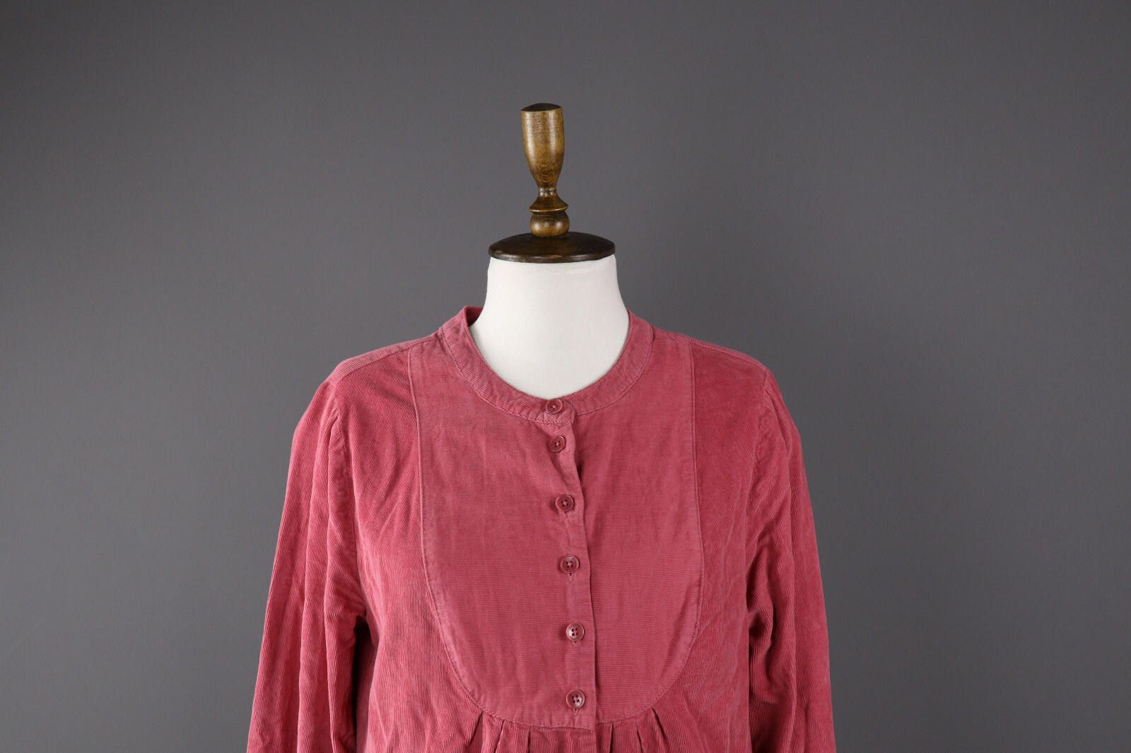 Designer Deerberg by OSKA Corduroy Summer Button Long Dress Size S Size S / US 4 / IT 40 - 2 Thumbnail