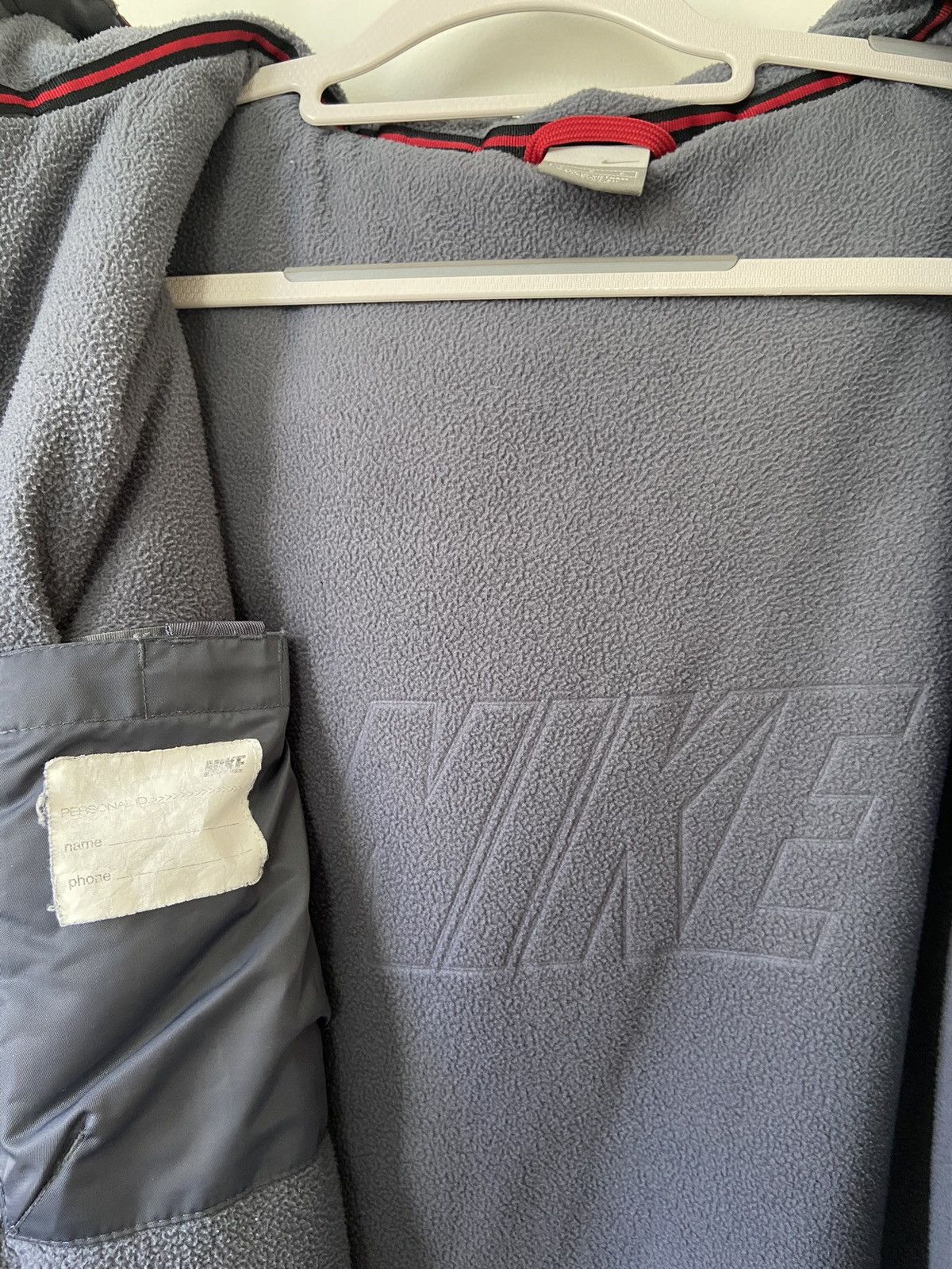 Nike × Vintage 2000s Nike Big Swoosh Stripe Heavy Jacket Size US L / EU 52-54 / 3 - 12 Thumbnail