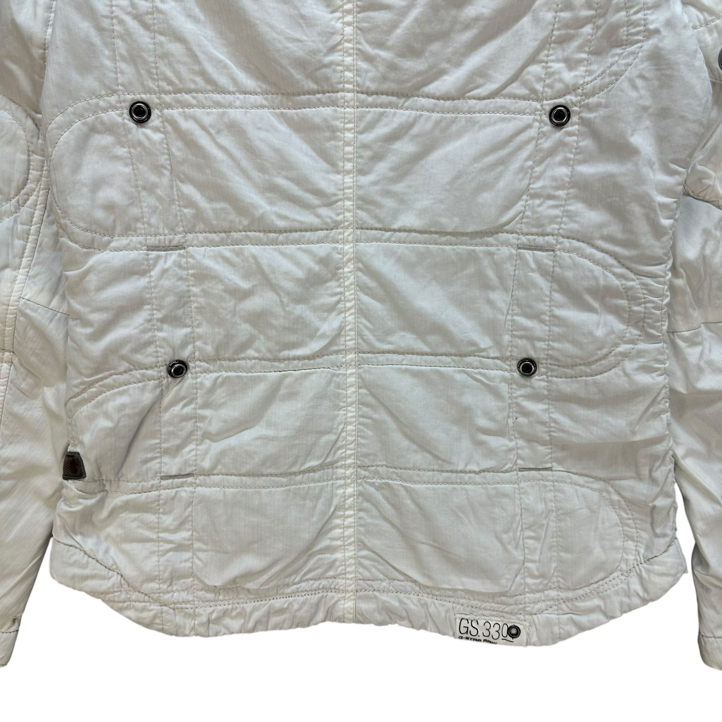 G-Star G-STAR RAW Techwear White Bomber Jacket #A65-1559 Size US S / EU 44-46 / 1 - 18 Thumbnail