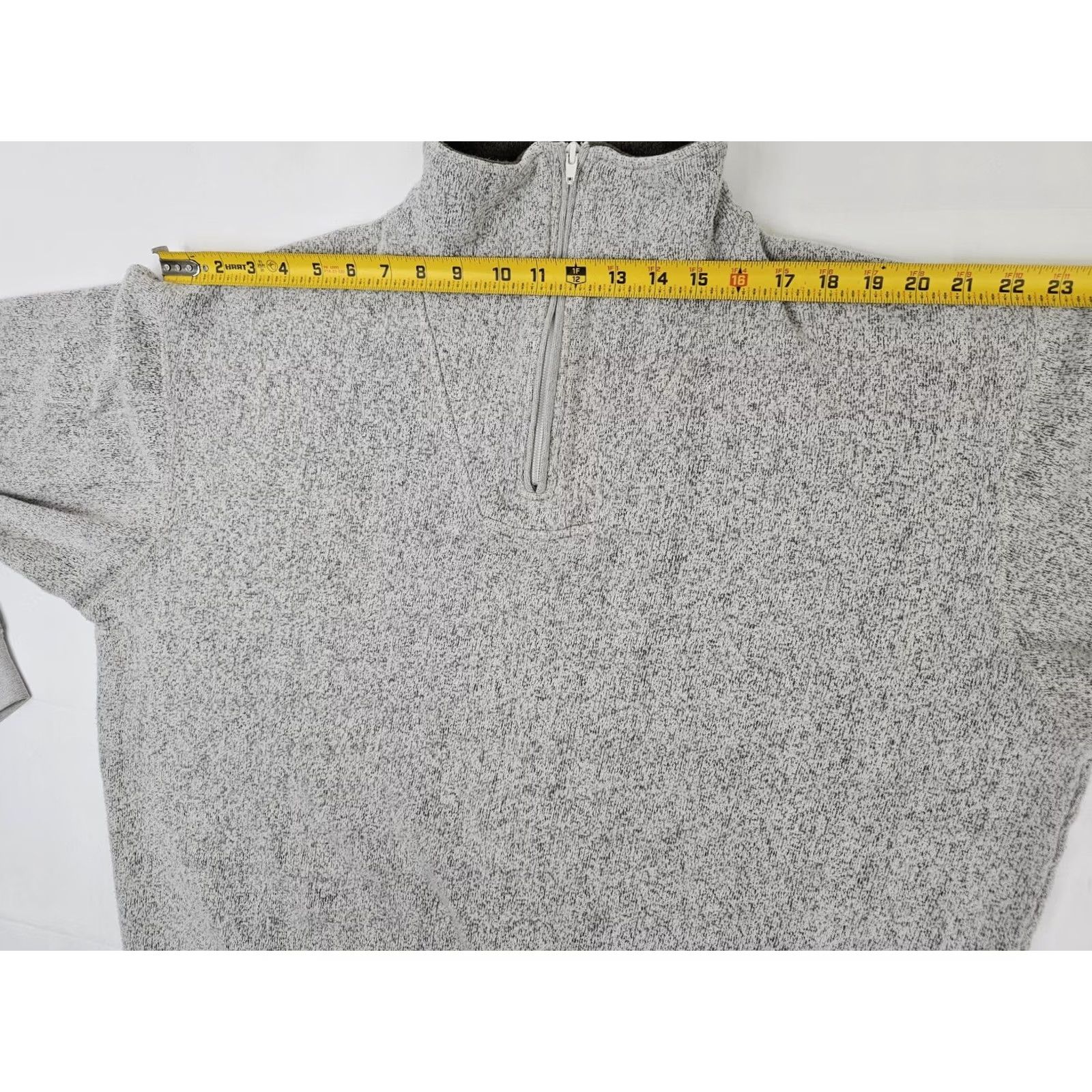 Orvis Orvis Sweater Mens L 1/4 Zip Fleece Mock Neck Gray Green Heather Pullover cardigan? Size US L / EU 52-54 / 3 - 6 Thumbnail