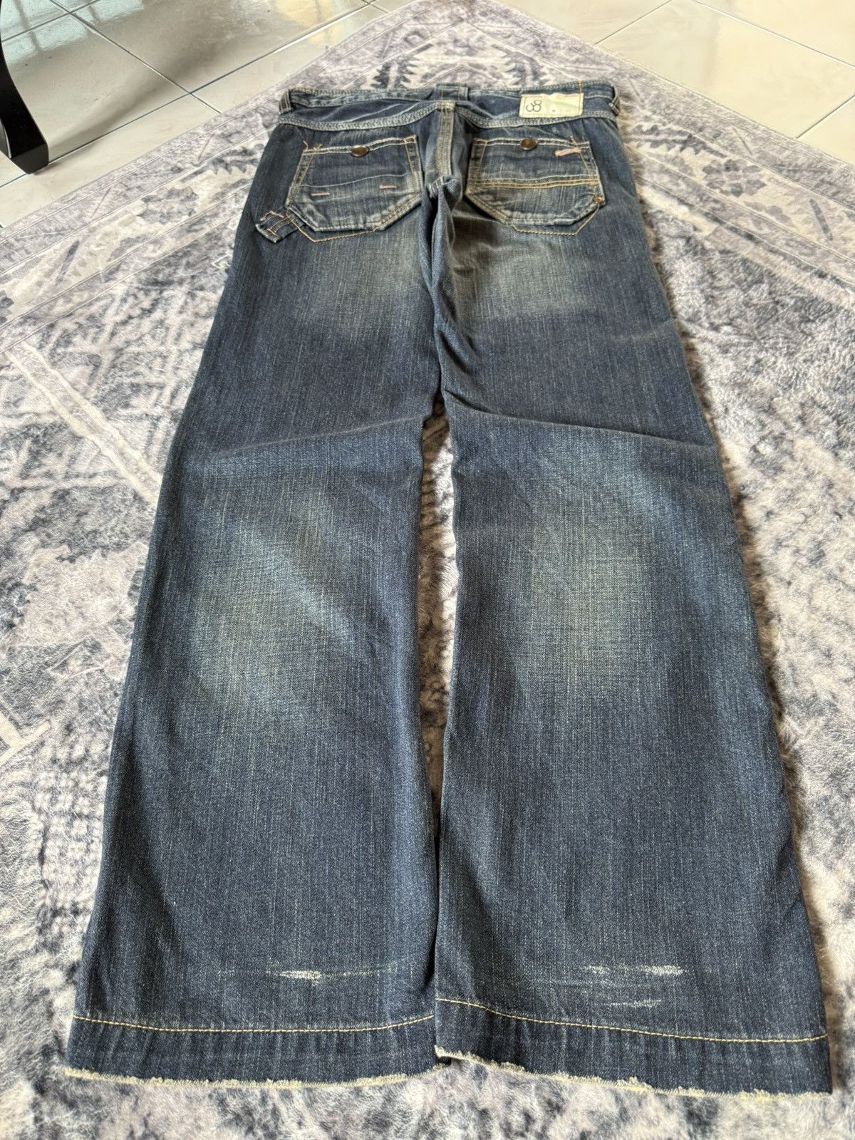 Japanese Brand JohnBull Japan Carpenter Wide Leg Flared Jeans Size US 29 - 2 Thumbnail