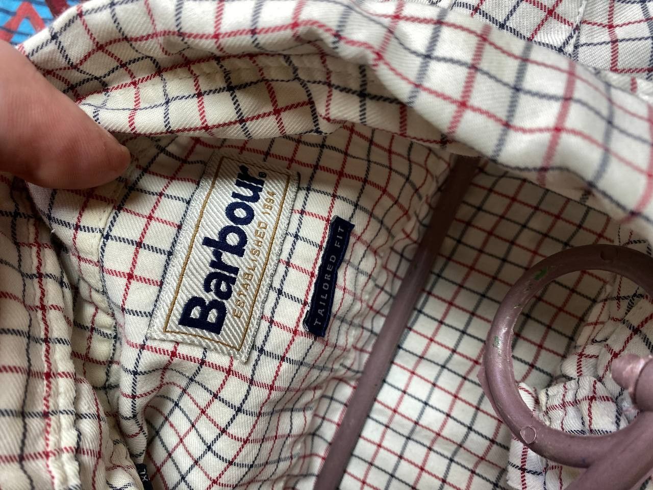 Barbour Regular Fit Checkered Blue Casual Shirt Mens Size US L / EU 52-54 / 3 - 2 Thumbnail
