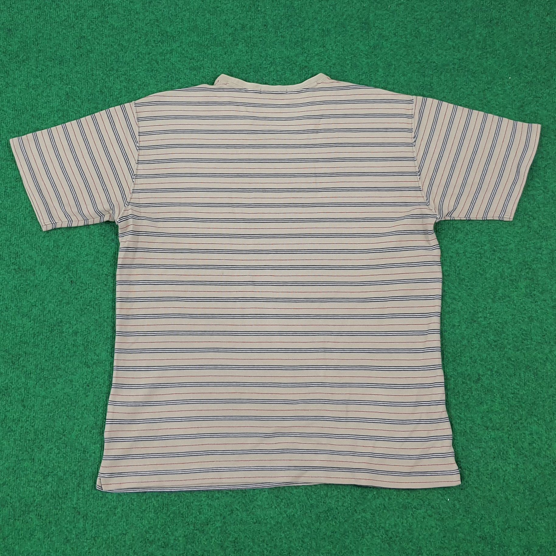 Burberry × Vintage Vintage Burberry London Striped Tshirt Size US L / EU 52-54 / 3 - 3 Thumbnail