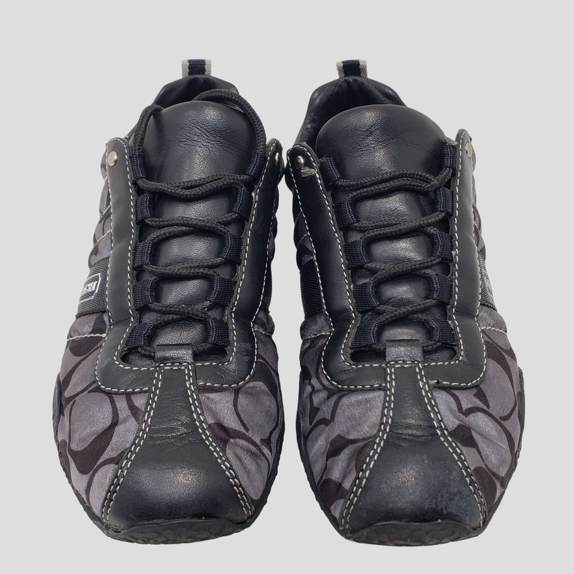 Coach Coach Kelsie Black & Gray Lace-Up Sneakers Womens Size 5.5M Size US 5.5 / EU 38 - 9 Thumbnail
