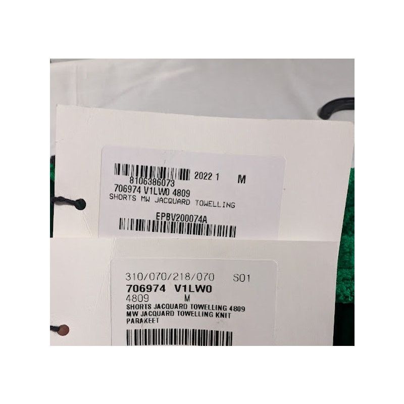 Bottega Veneta o1rshd1 MW Jacquard Towelling Knit Shorts in Parakeet Size US 32 / EU 48 - 19 Thumbnail
