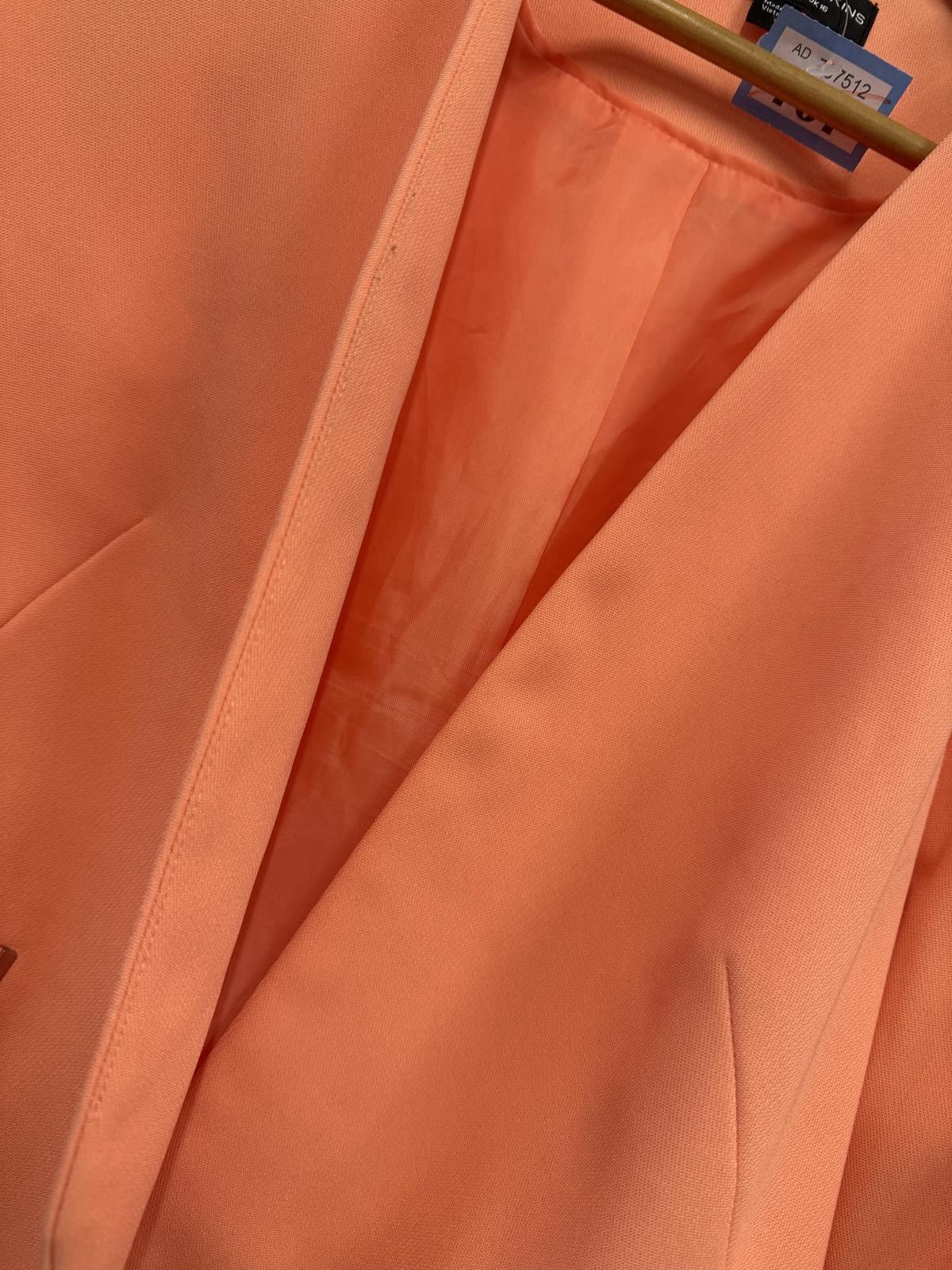 Other Dorothy Perkins Orange Blazer Jacket Size UK 12 Size XL / US 12-14 / IT 48-50 - 3 Thumbnail