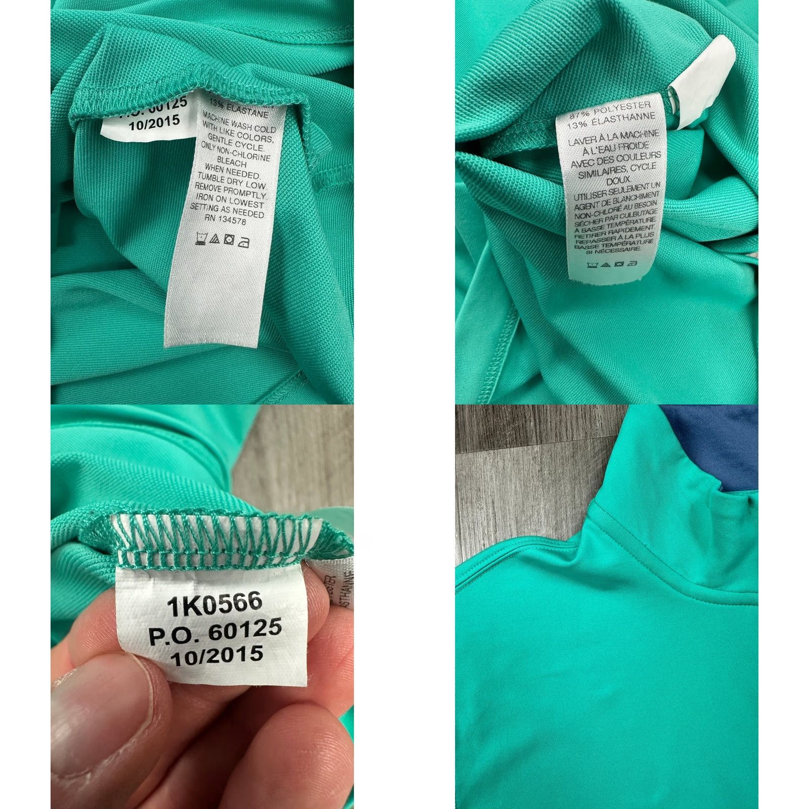 Vineyard Vines Vineyard Vines Performance 1/4 Zip Pullover Men M Light Sea Green Shirt Sweatshirt Active Size US M / EU 48-50 / 2 - 8 Thumbnail