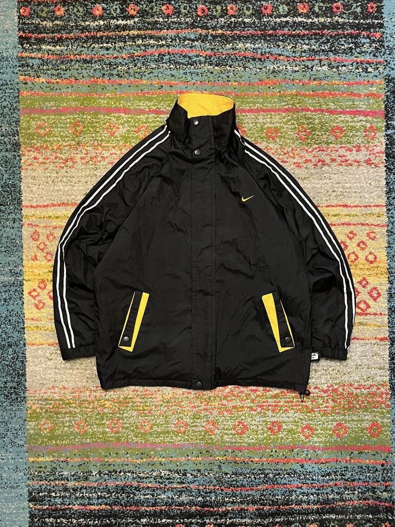 Nike Vintage Nike Swoosh Reversible Nylon Jacket Y2K L Size US L / EU 52-54 / 3 - 2 Thumbnail