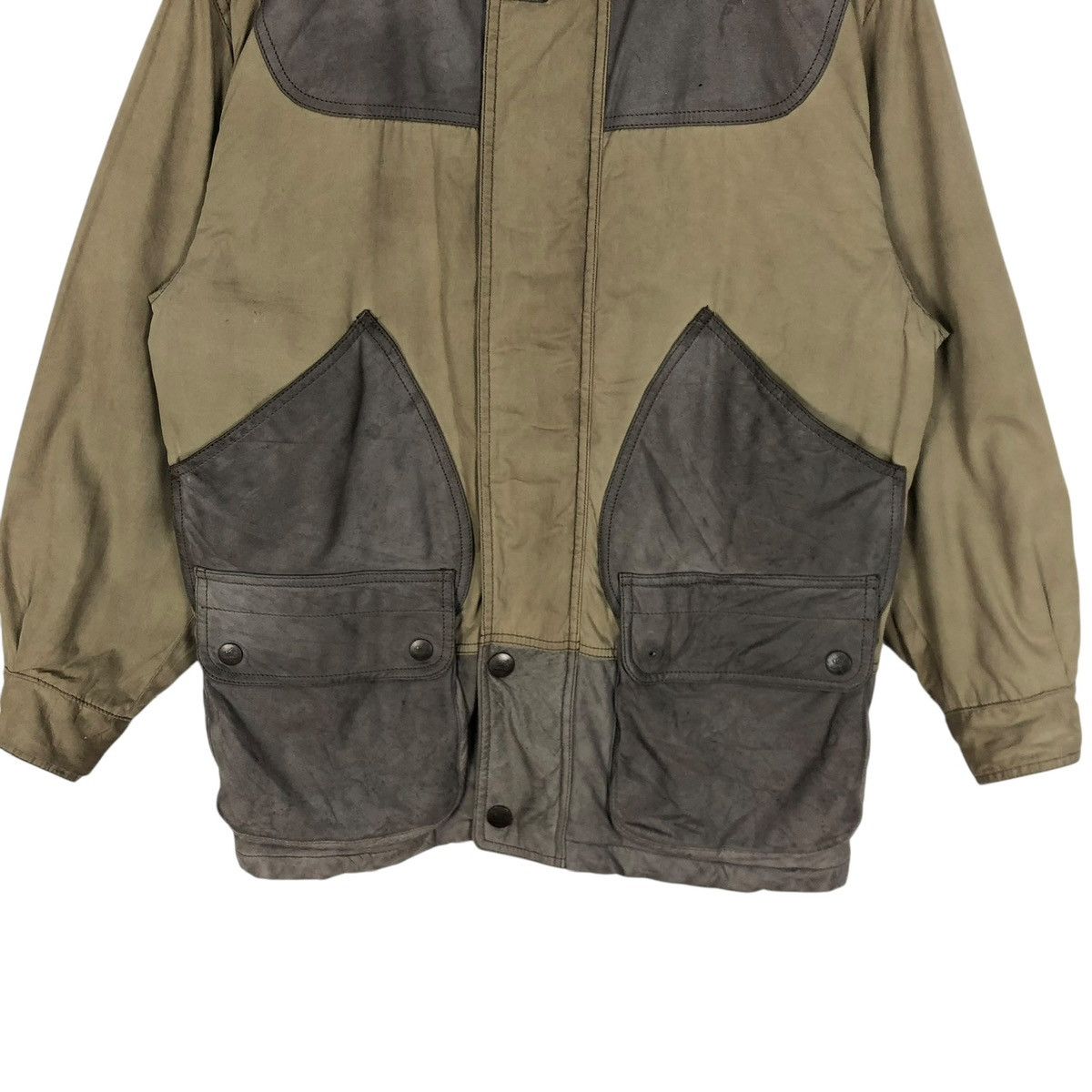 Henry Cotton's Vintage Henry Cottons Rugged Suede Jacket Hoodie Italy Size US L / EU 52-54 / 3 - 6 Thumbnail