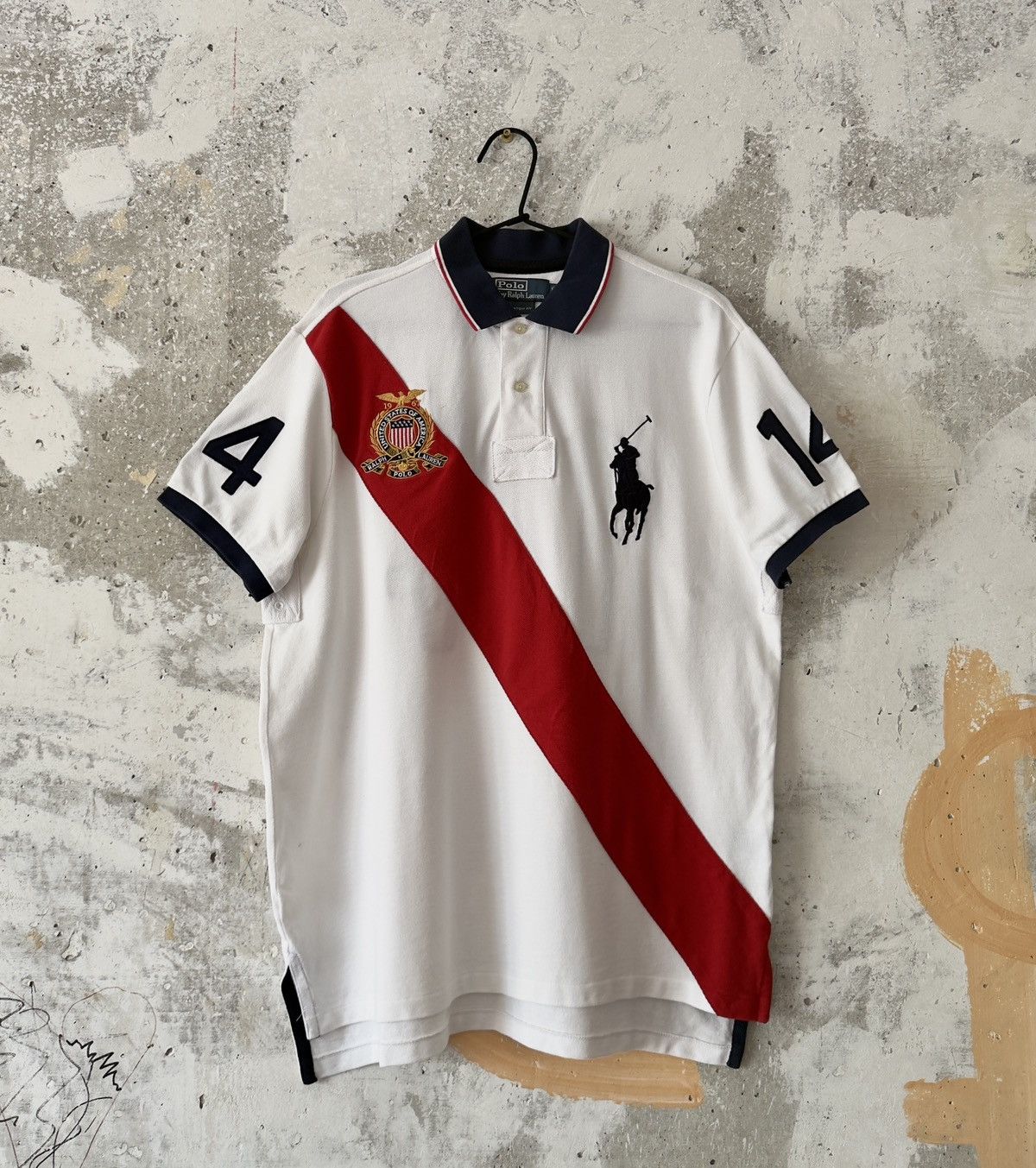 Polo Ralph Lauren 90S Vintage Polo Ralph Lauren #14 USA Big Logo Pony T ...