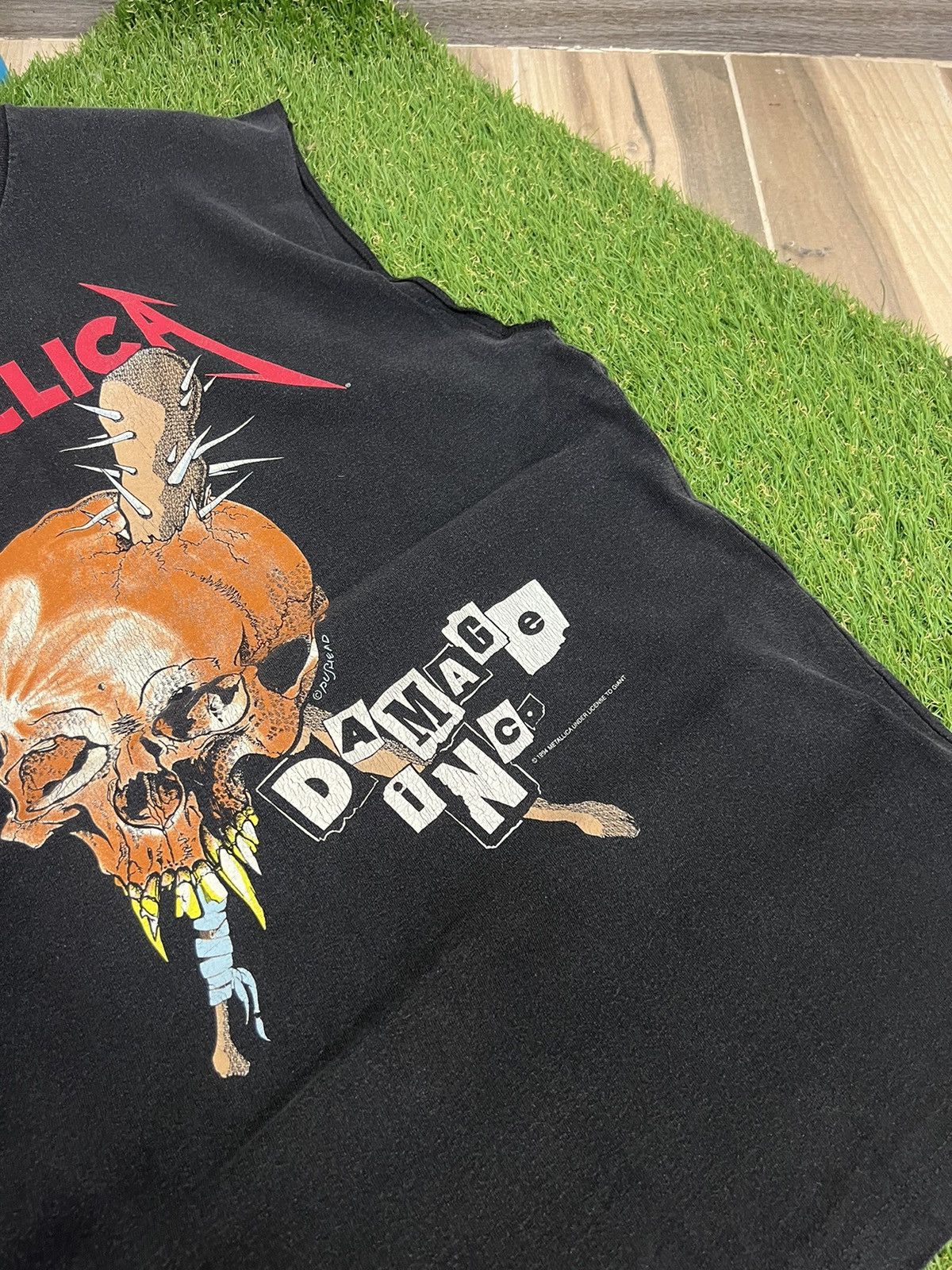 Band Tees Vintage 1994 Metallica Pushead Band Tee Size US XXL / EU 58 / 5 - 5 Thumbnail