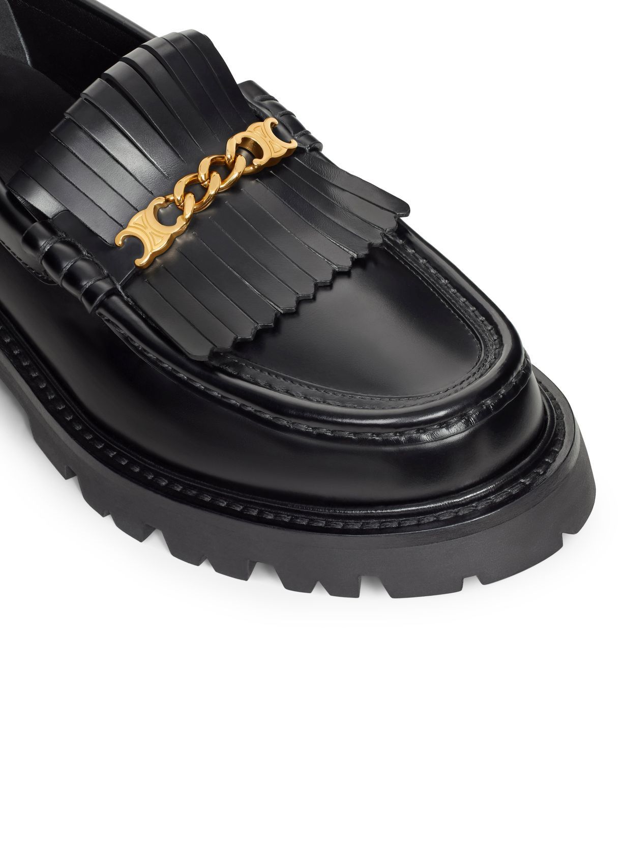 Celine o1w1db10125 356743602C Margaret Triomphe Loafers in Black Size US 6 / IT 36 - 4 Thumbnail