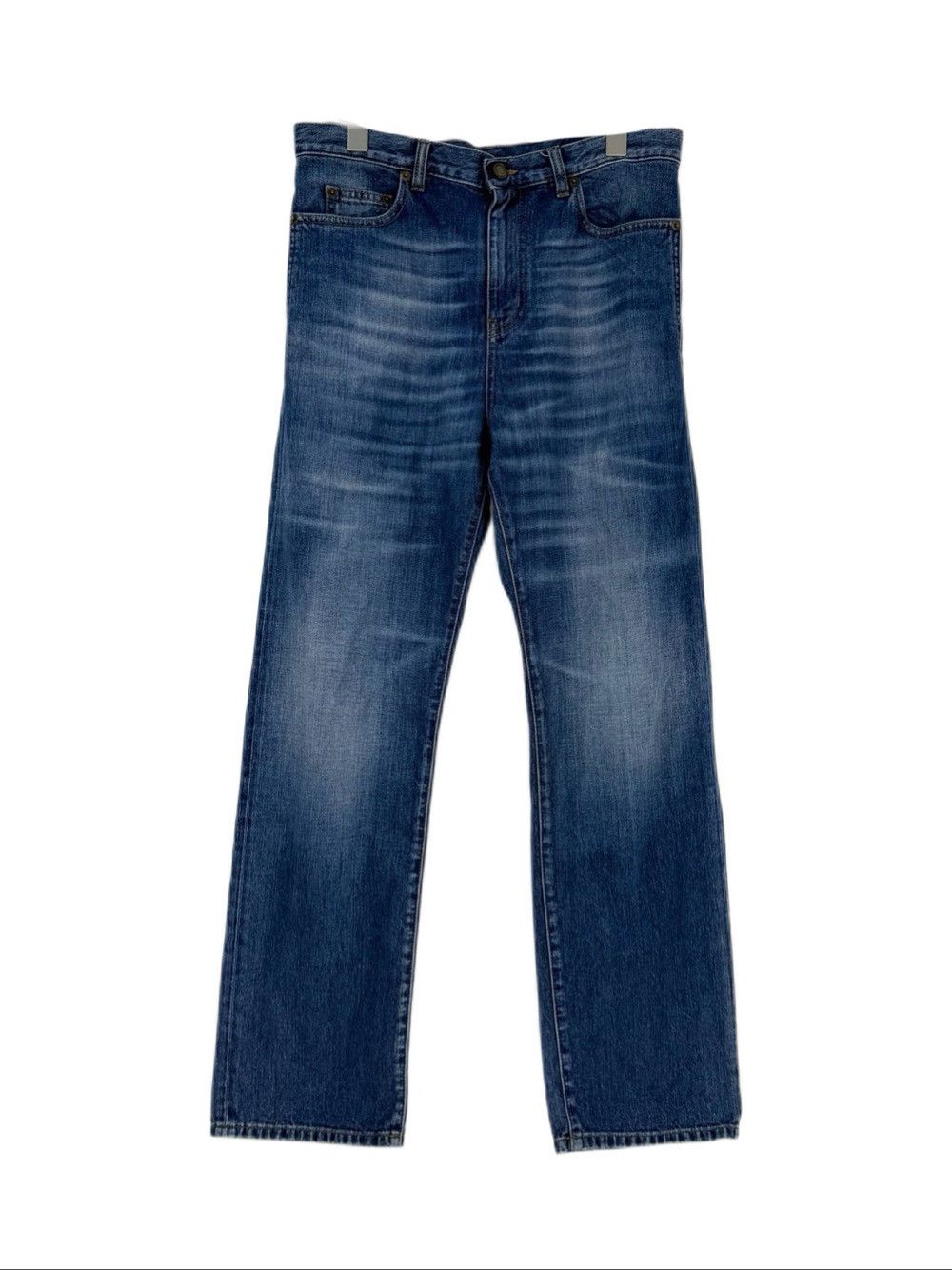 Saint Laurent Paris Saint Laurent Washed Straight Denim Jeans Size 30 Size US 30 / EU 46 - 1 Thumbnail