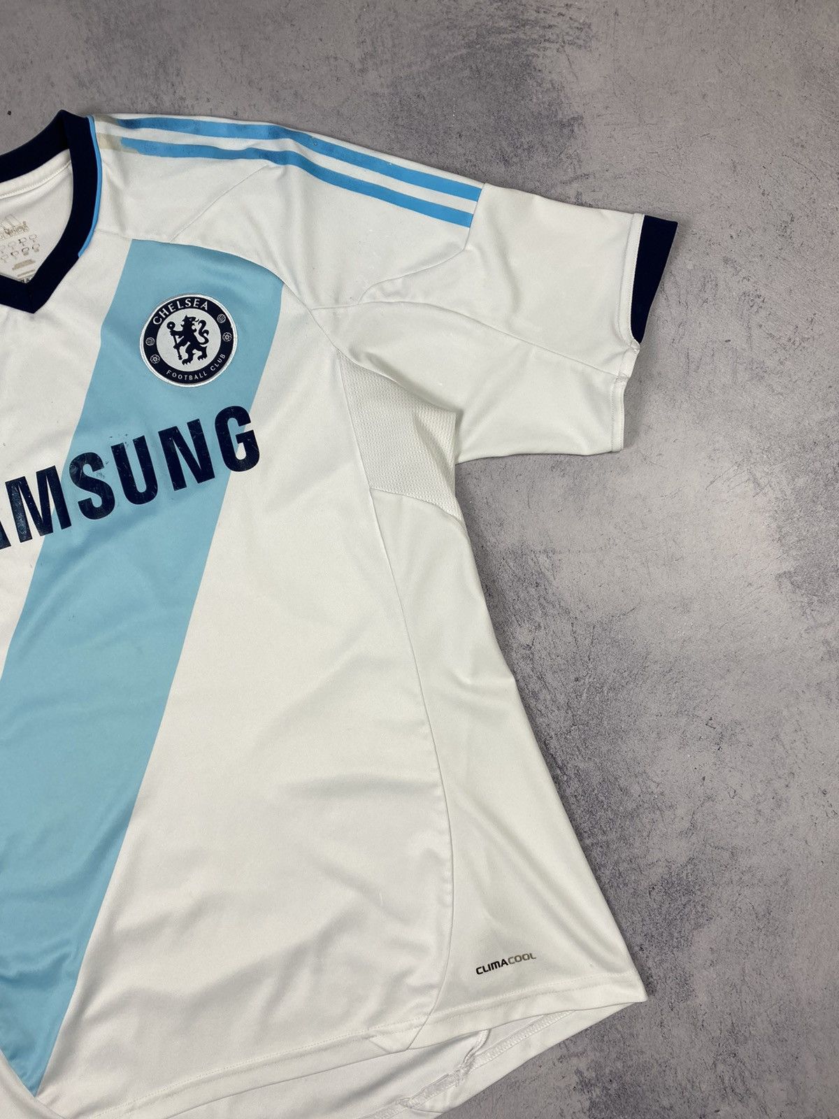 Adidas × Chelsea Soccer Adidas Chelsea 2012 2013 Samsung Away Soccer Jersey Football Size US L / EU 52-54 / 3 - 5 Thumbnail