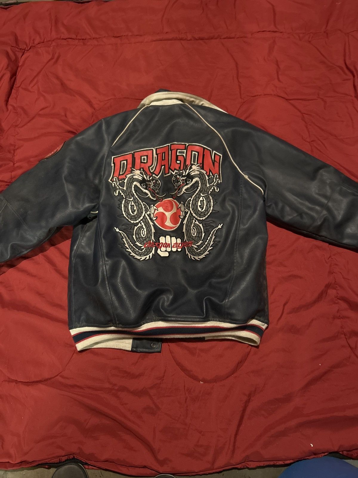 Other Avirex Style Boom Dragon Leather Jacket Size US XL / EU 56 / 4 - 1 Thumbnail