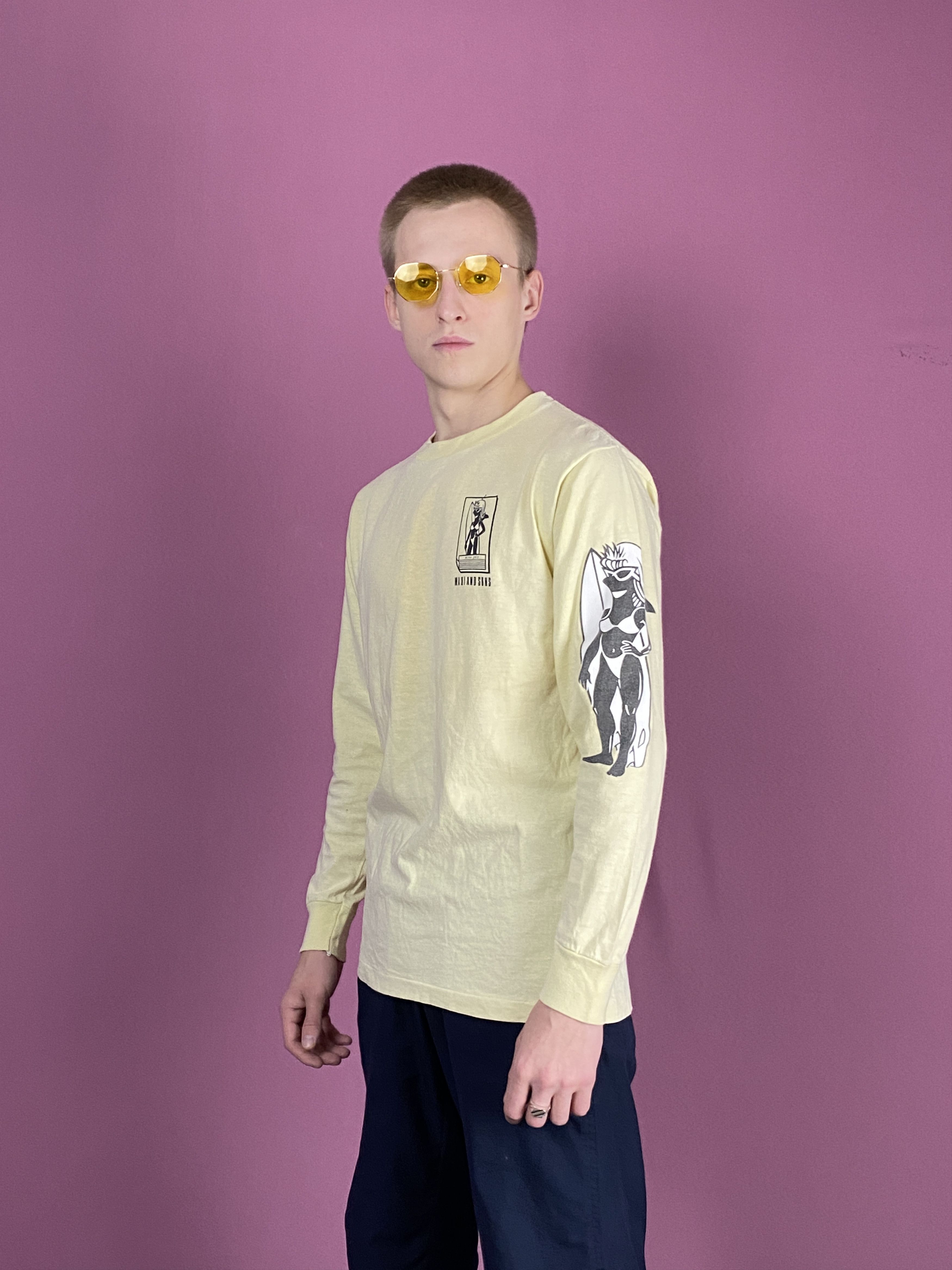 Vintage 1986 All Rights Reserved Vintage Men's Long Sleeve - S Size US S / EU 44-46 / 1 - 2 Thumbnail