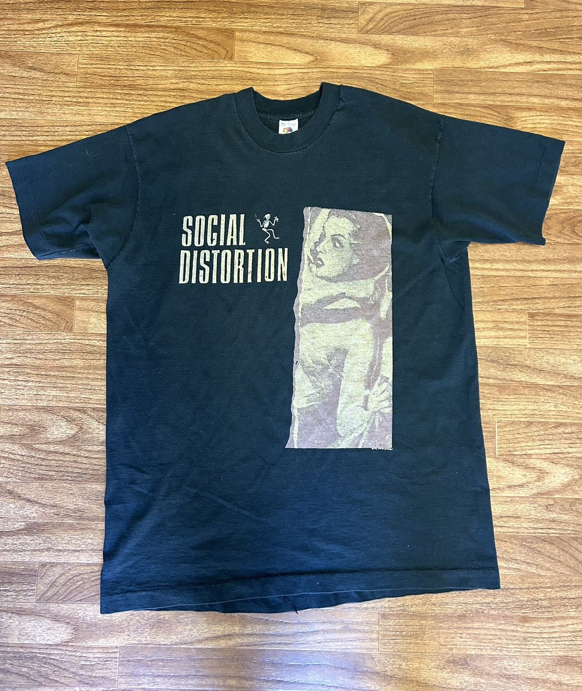 image of Band Tees x Vintage Social Distortion Shirt in Black, Men's (Size XL)