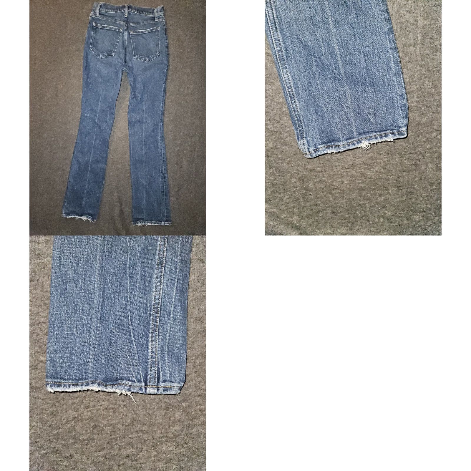 Abercrombie & Fitch VINTAGE Abercrombie & Fitch The 70's Flare Jeans Women's 2 Regular 27 in Blue Denim Jeans Flared 90s Bohemian Love Womens Size 26" / US 2 / IT 38 - 8 Thumbnail