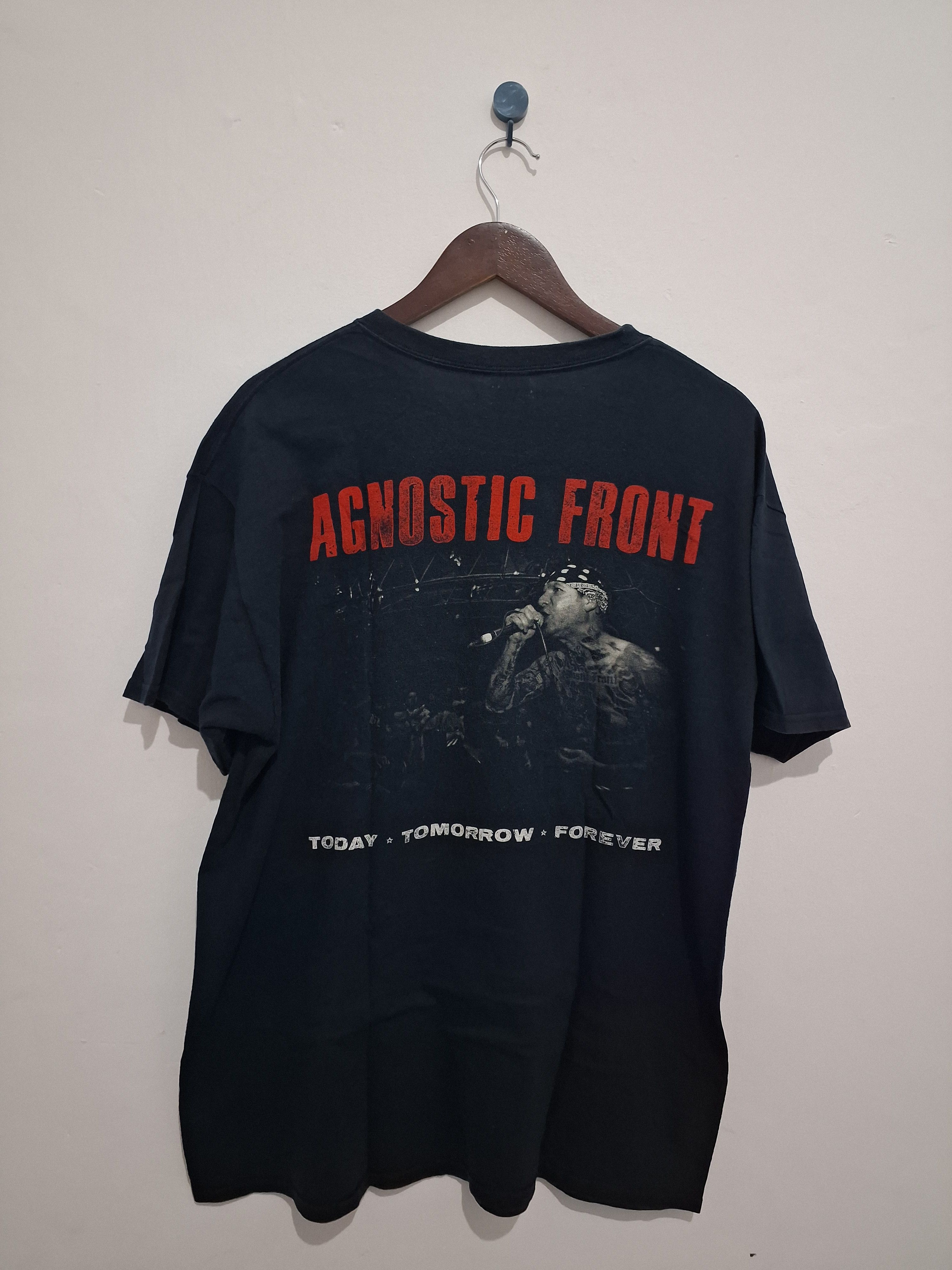 Band Tees Hardcore shirt Agnostic Front NYHC Size US L / EU 52-54 / 3 - 4 Thumbnail