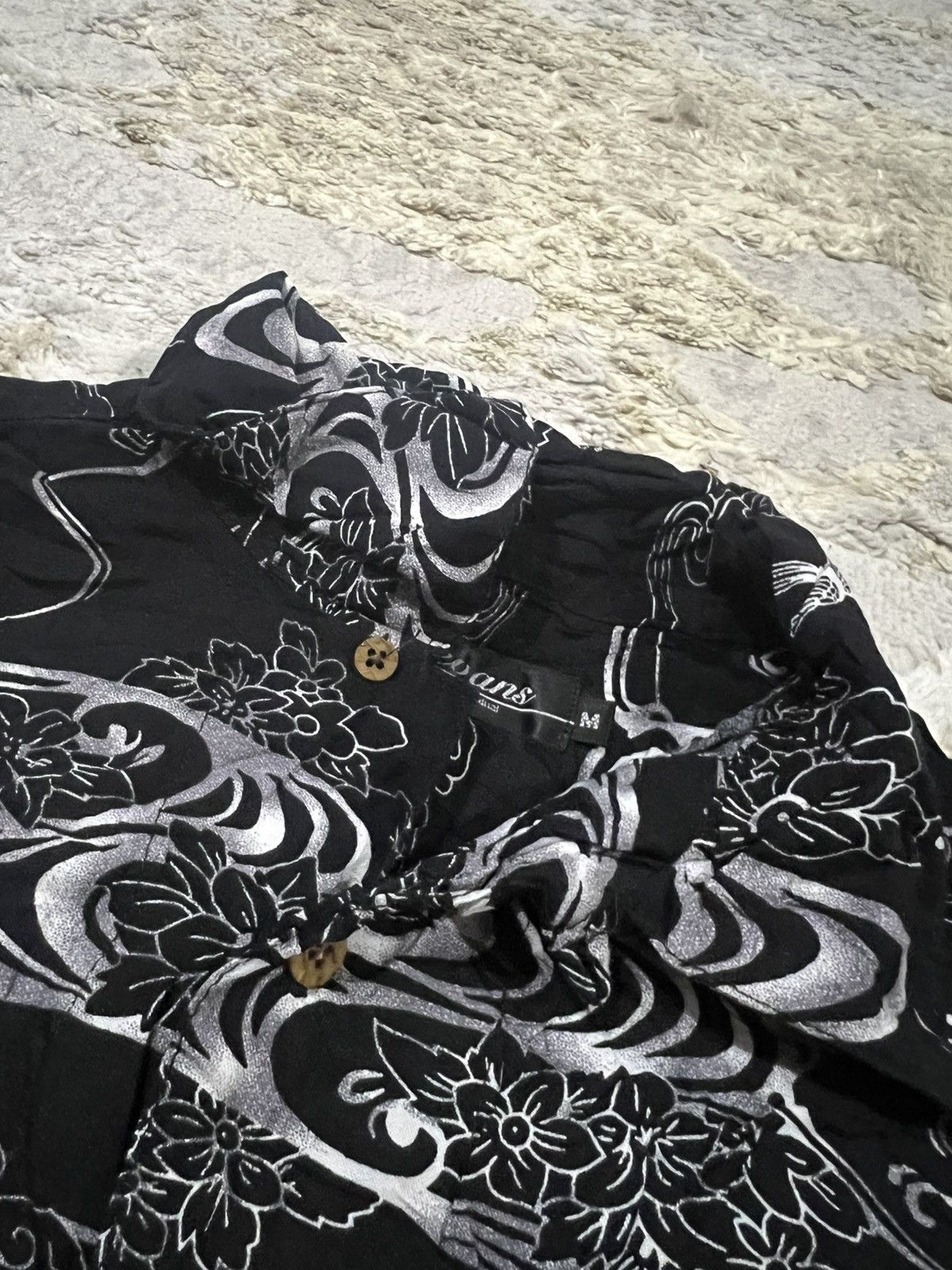 Sun Surf Vintage Japanese Swallow Bird Motif Rayon Hawaiian Shirt Size US M / EU 48-50 / 2 - 4 Thumbnail
