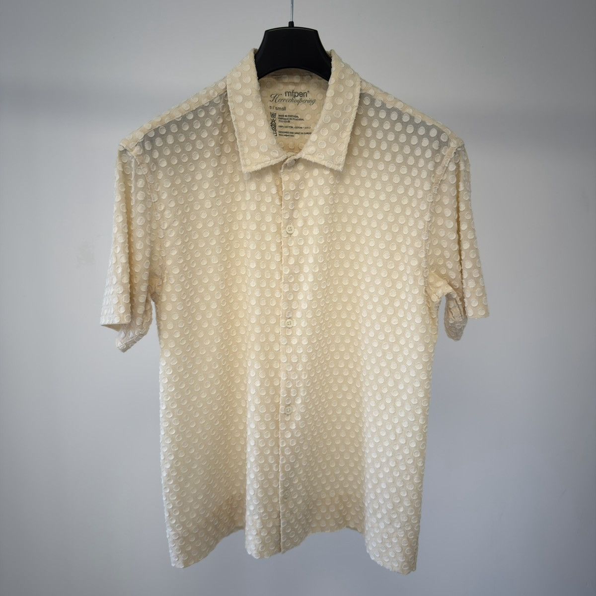 Mfpen Beige ‘3D Tufted Circle’ Cream Shirt Size US S / EU 44-46 / 1 - 1 Thumbnail