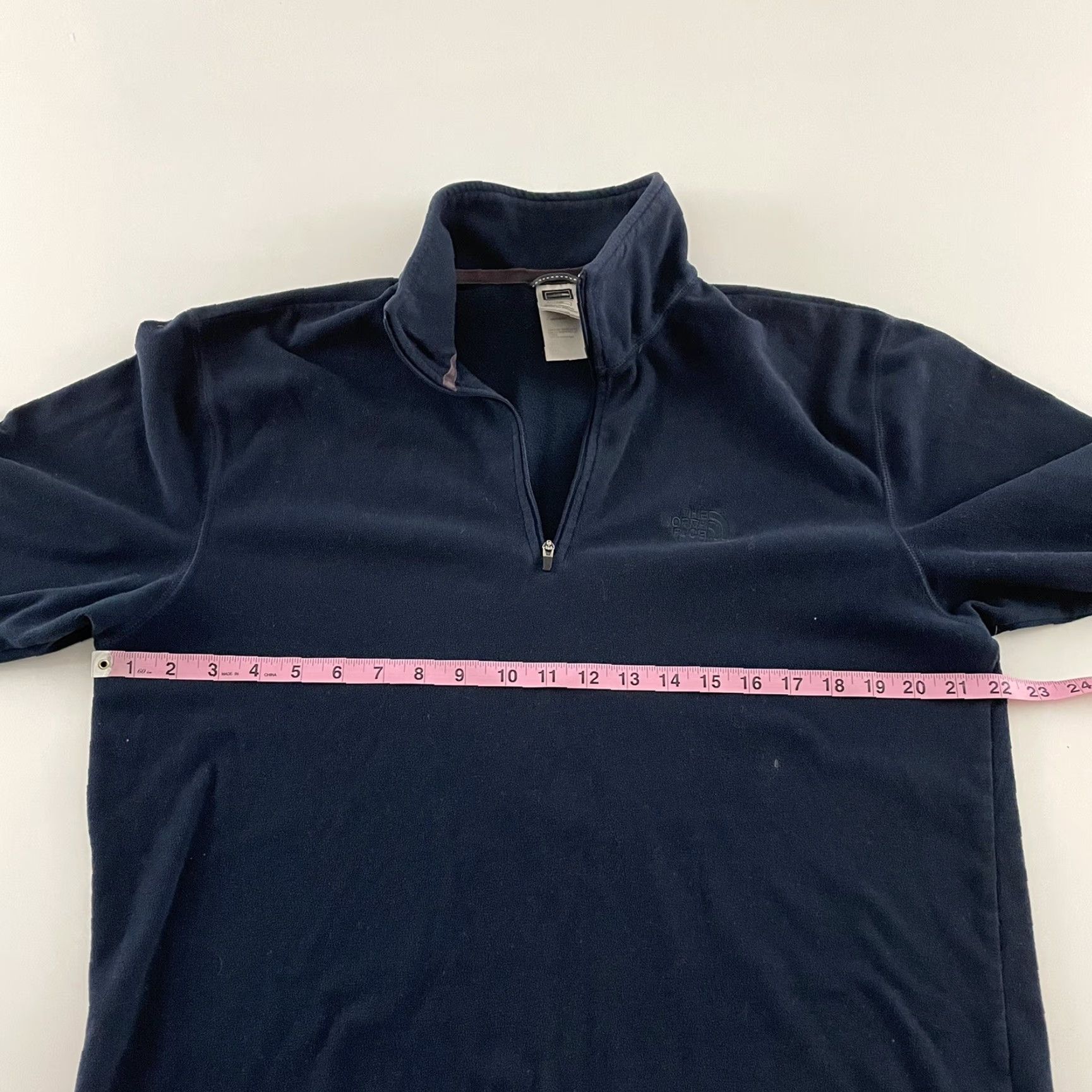The North Face The North Face 1/4 Zip Fleece Pullover Jacket Men's L Blue 100% Polyester Size US L / EU 52-54 / 3 - 5 Thumbnail