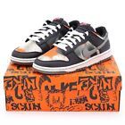 image of Sneakers Nike Dunk Low Graffiti Black Red Grey Orange Tie-Dye Khaki Shoes, Men's (Size 11)