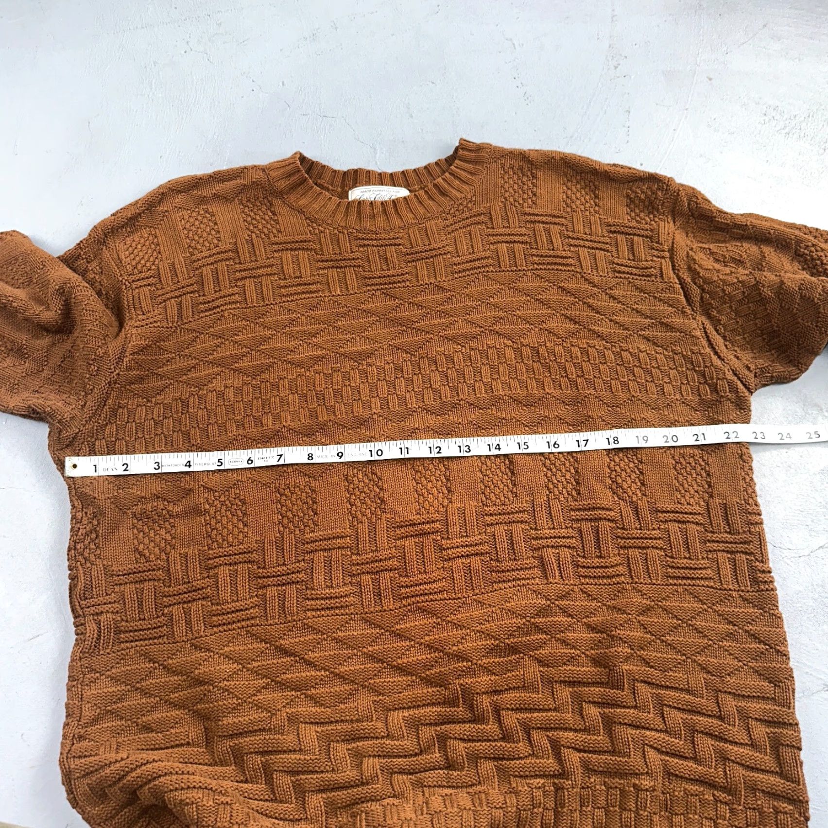 Saks Fifth Avenue VINTAGE Saks Fifth Avenue Cotton Sweater Pullover Mock Neck Mens M Brown Long Sleeve Classic Size US M / EU 48-50 / 2 - 5 Thumbnail