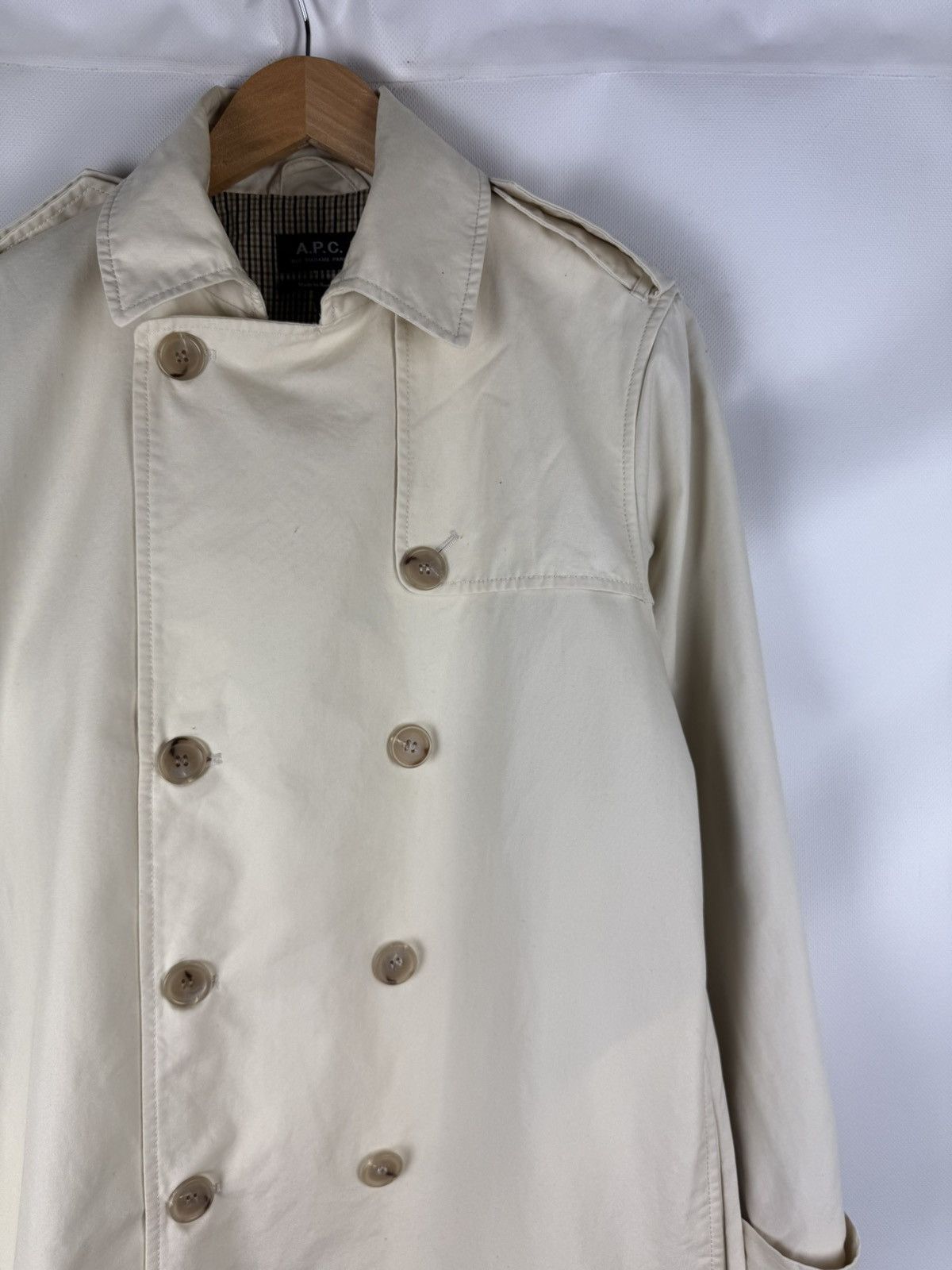 A.P.C. A.P.C. Ladies Double Breasted Trench Coat Jacket Size 34 Size XS / US 0-2 / IT 36-38 - 3 Thumbnail