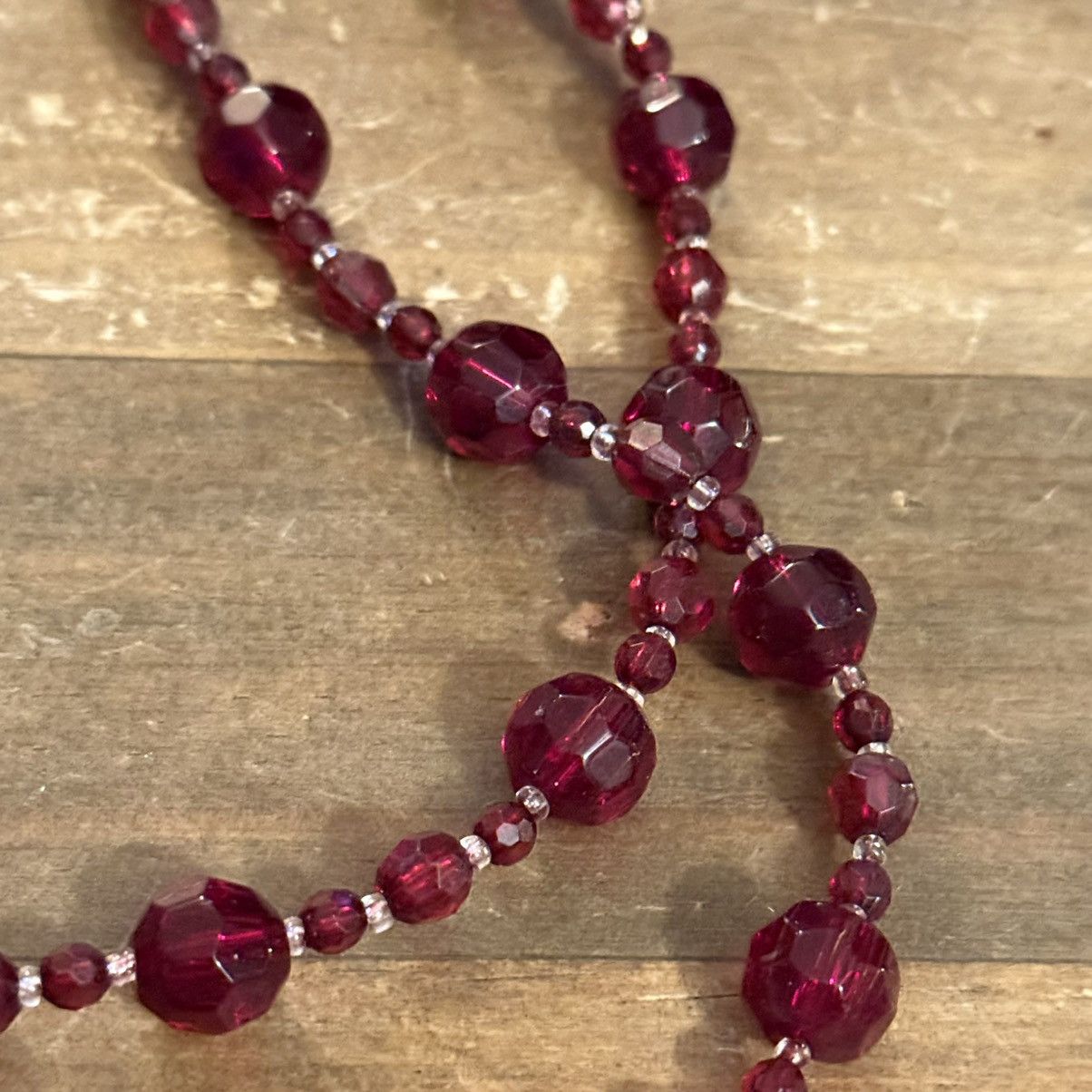 Other Double layered red glass bead necklace Size ONE SIZE - 3 Thumbnail