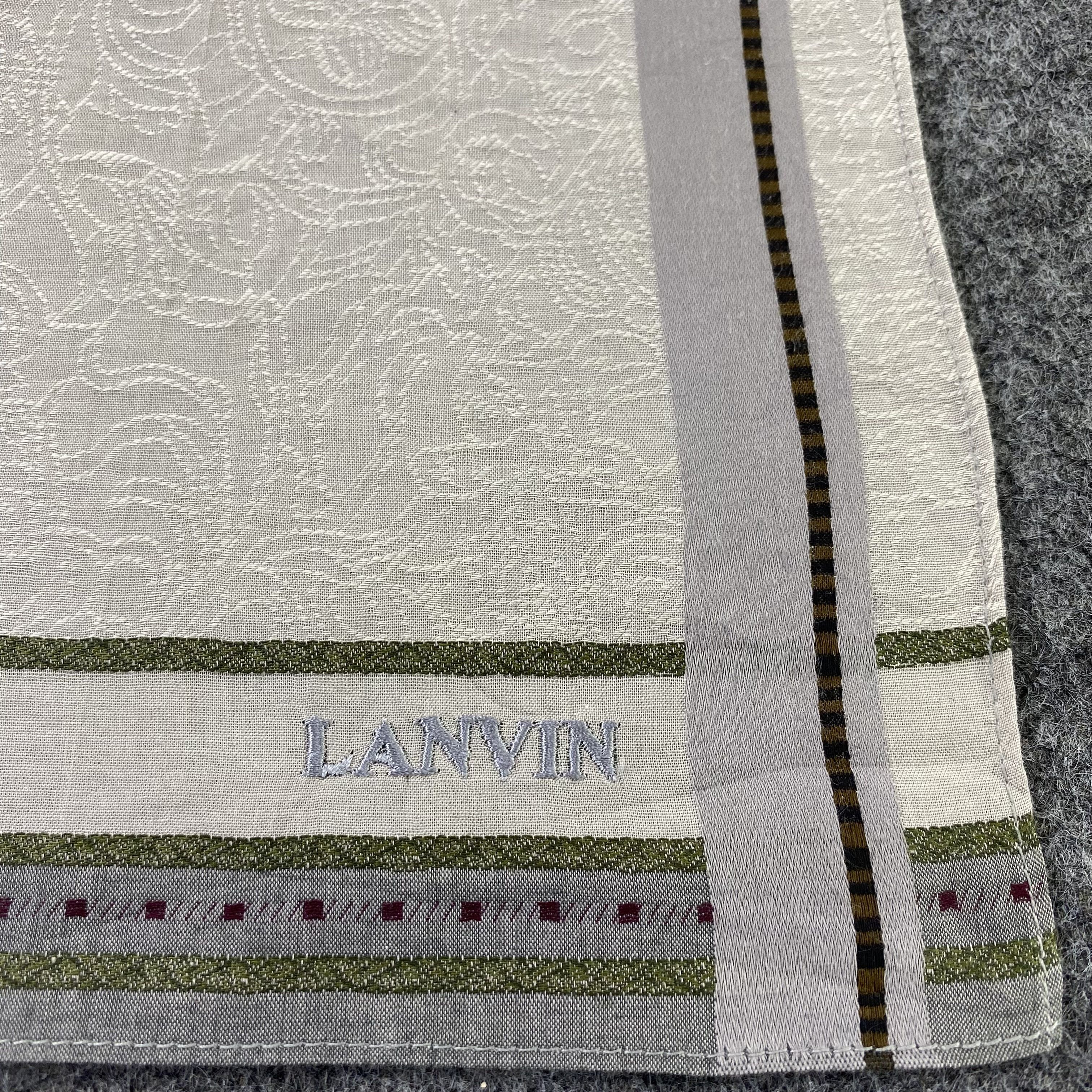 Lanvin × Vintage Lanvin Handkerchief / Bandana / Neckerchief / Headscarf-B853 Size ONE SIZE - 5 Thumbnail