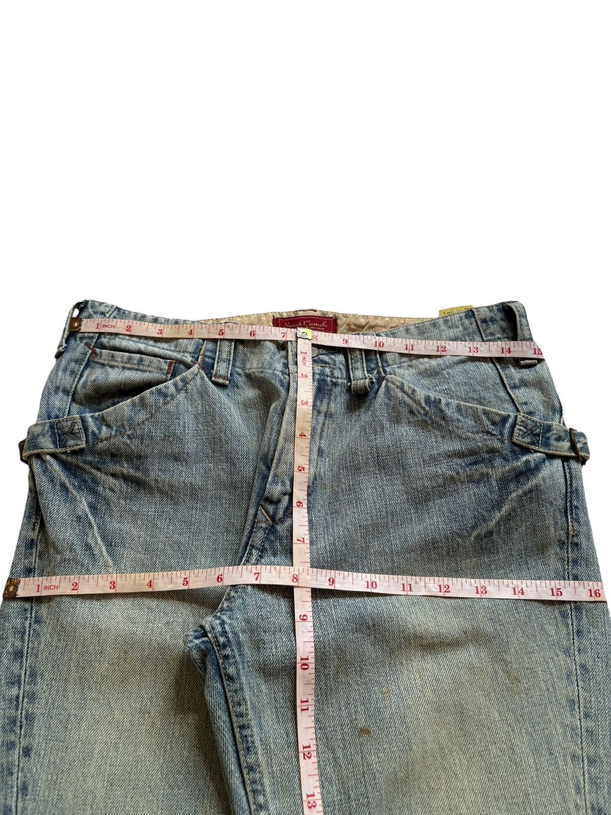Japanese Brand Vintage Japanese Brand Mud Wash Spiral Leg Buckle Flare Jean Size US 30 / EU 46 - 12 Thumbnail