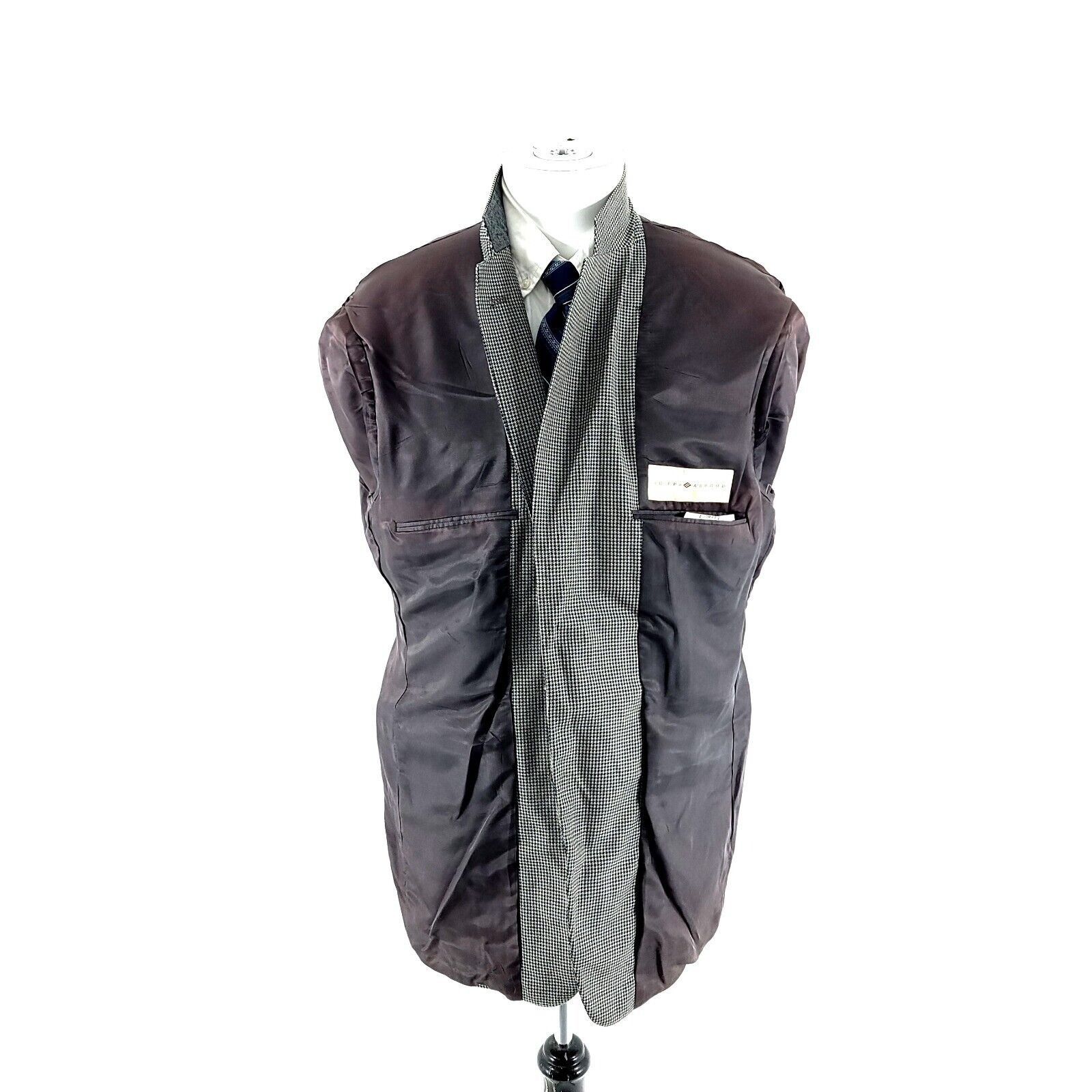 Joseph Abboud Joseph Abboud Textured Silk Wool 2 Button Sport Coat 40R Or Size 40R - 10 Thumbnail