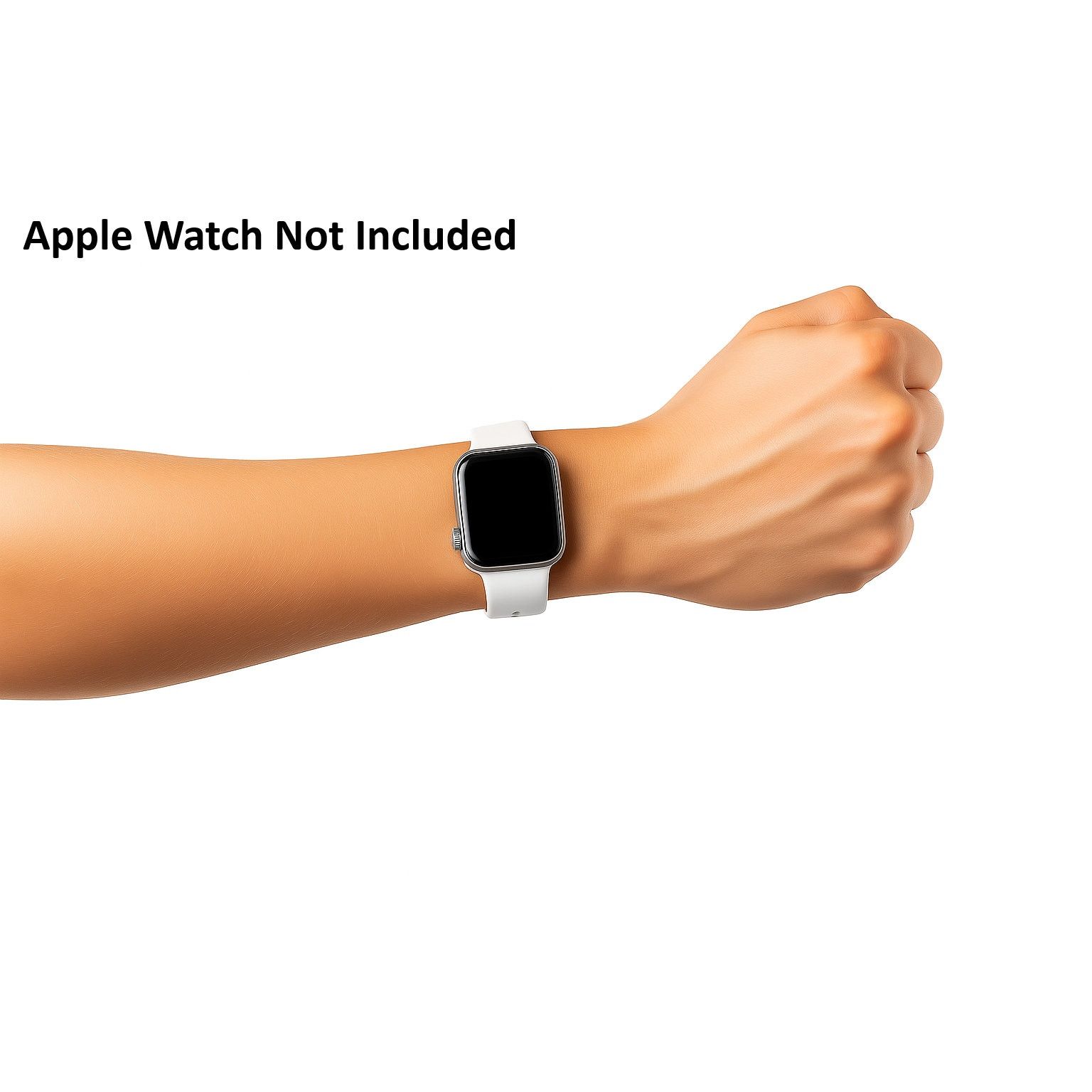 Other Apple Watch Sports Band White 42/44/45mm Series 456789 SE Size ONE SIZE - 1 Thumbnail