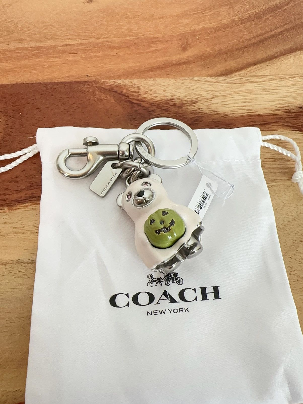 Coach NWT Coach Halloween Ghost Bear Bag Charm Size ONE SIZE - 2 Thumbnail
