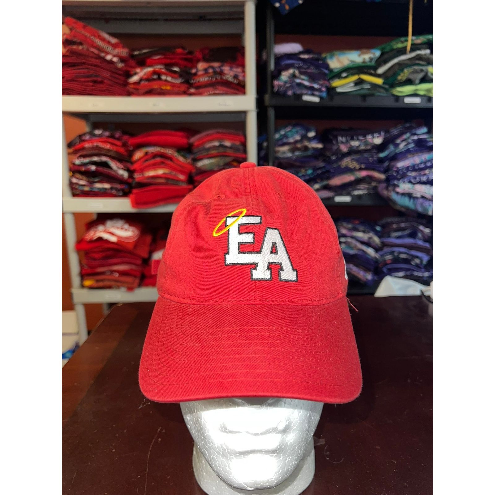 Adidas Adidas EA Sports Hat EA Angels Baseball Rare Red Promo Cap Size ONE SIZE - 1 Thumbnail