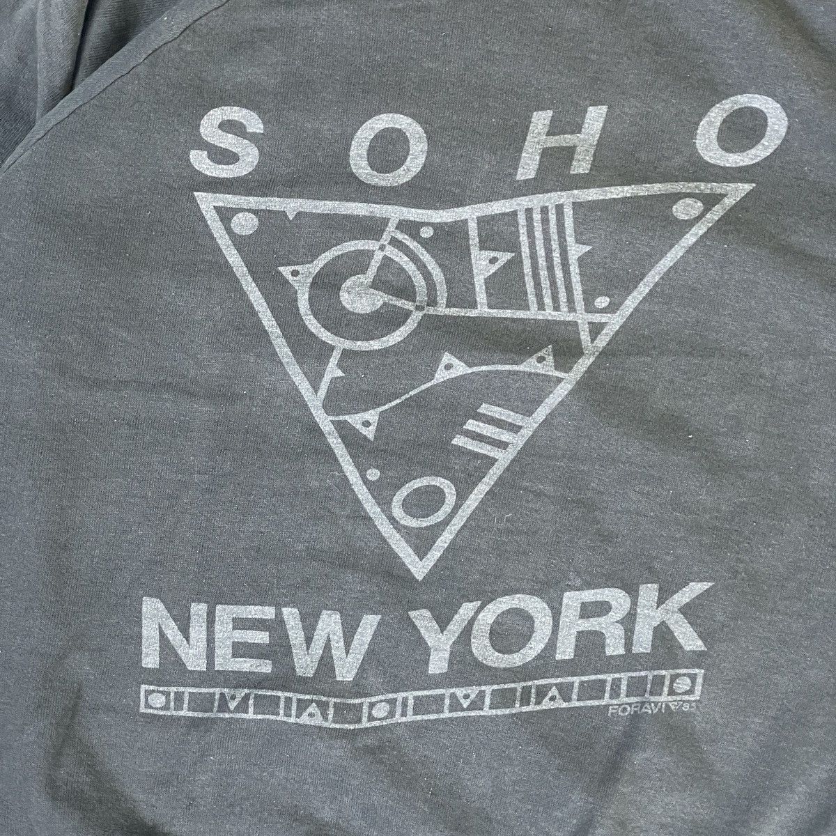 Jerzees Vtg 85s Soho New York Foravi Abstract Sweatshirt Size US XL / EU 56 / 4 - 8 Thumbnail