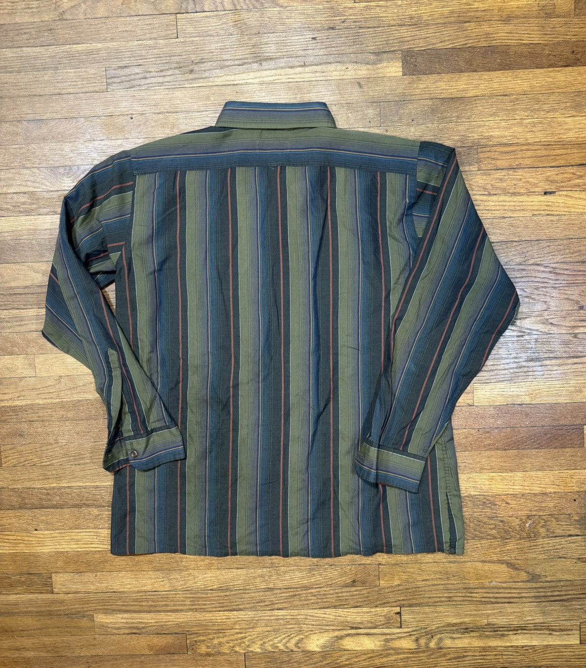 Vintage Vintage Striped Button Up Shirt Size US L / EU 52-54 / 3 - 2 Thumbnail