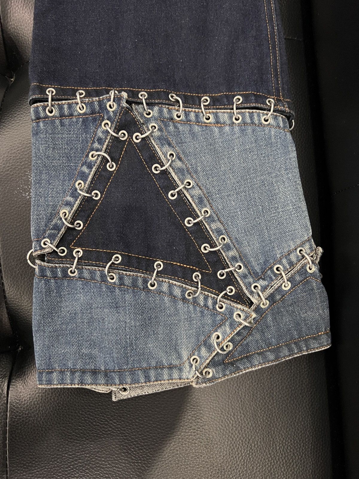 Jean Paul Gaultier Jean Paul Gaultier 2000s Ring Detail Flared Trousers Size US 40 / EU 56 - 12 Thumbnail