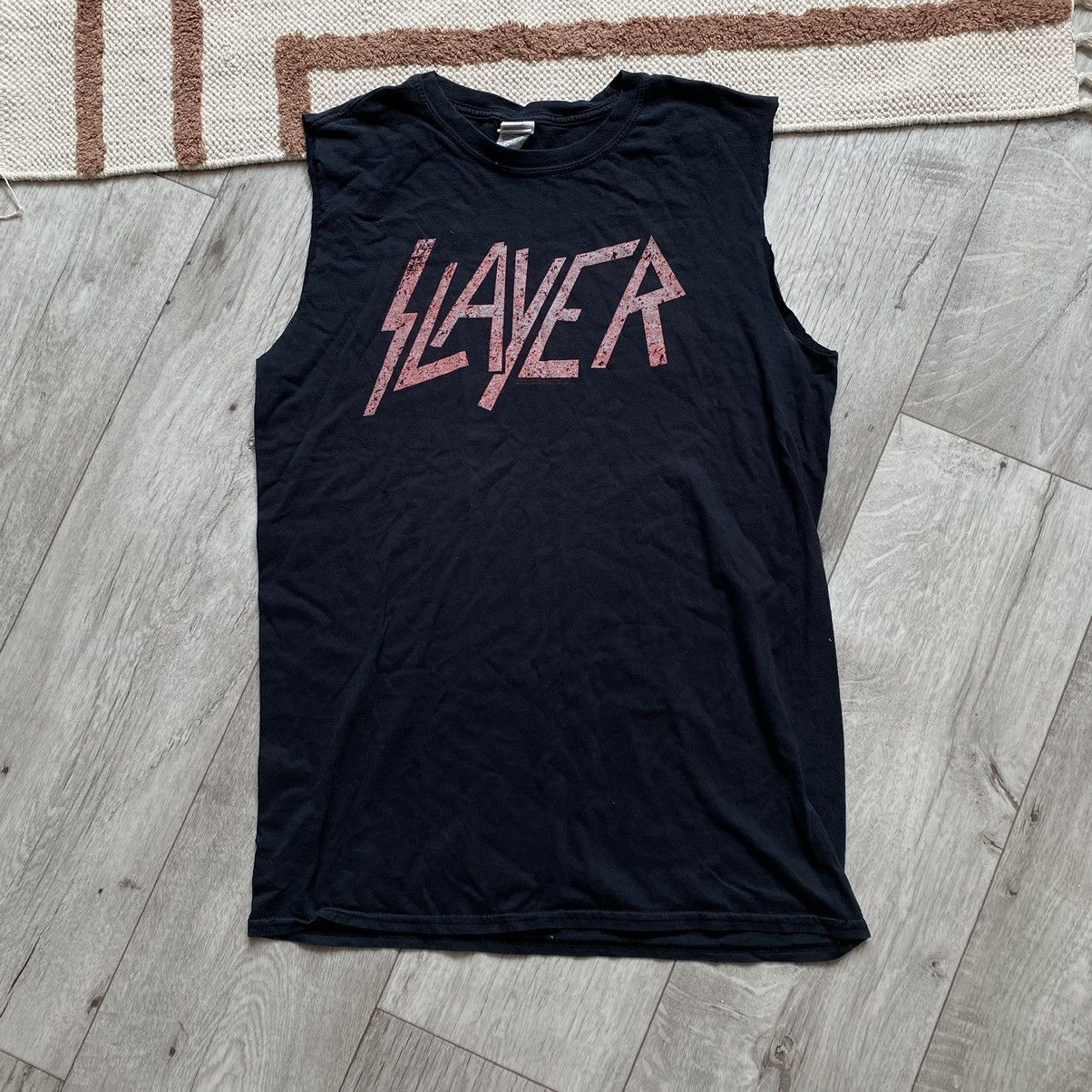 Band Tees SLAYER ROCK BAND 2013 LICENSED FADED TANK T SHIRT Size US M / EU 48-50 / 2 - 1 Thumbnail