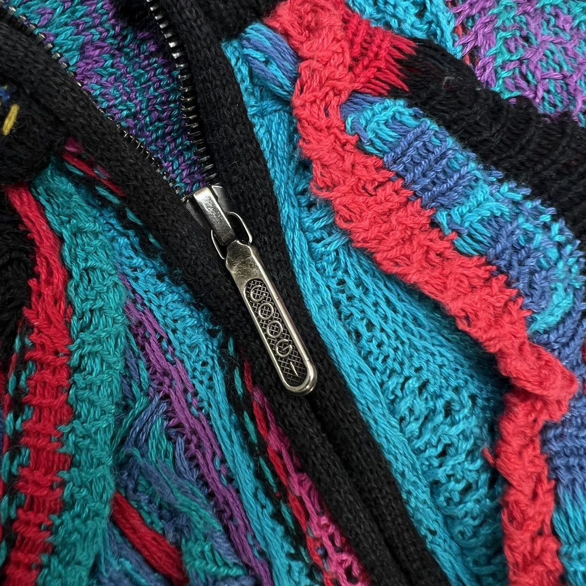 Coogi × Vintage Crazy Vintage Coogi 3D Cable Knit Multicolour Sweater Size US M / EU 48-50 / 2 - 4 Thumbnail