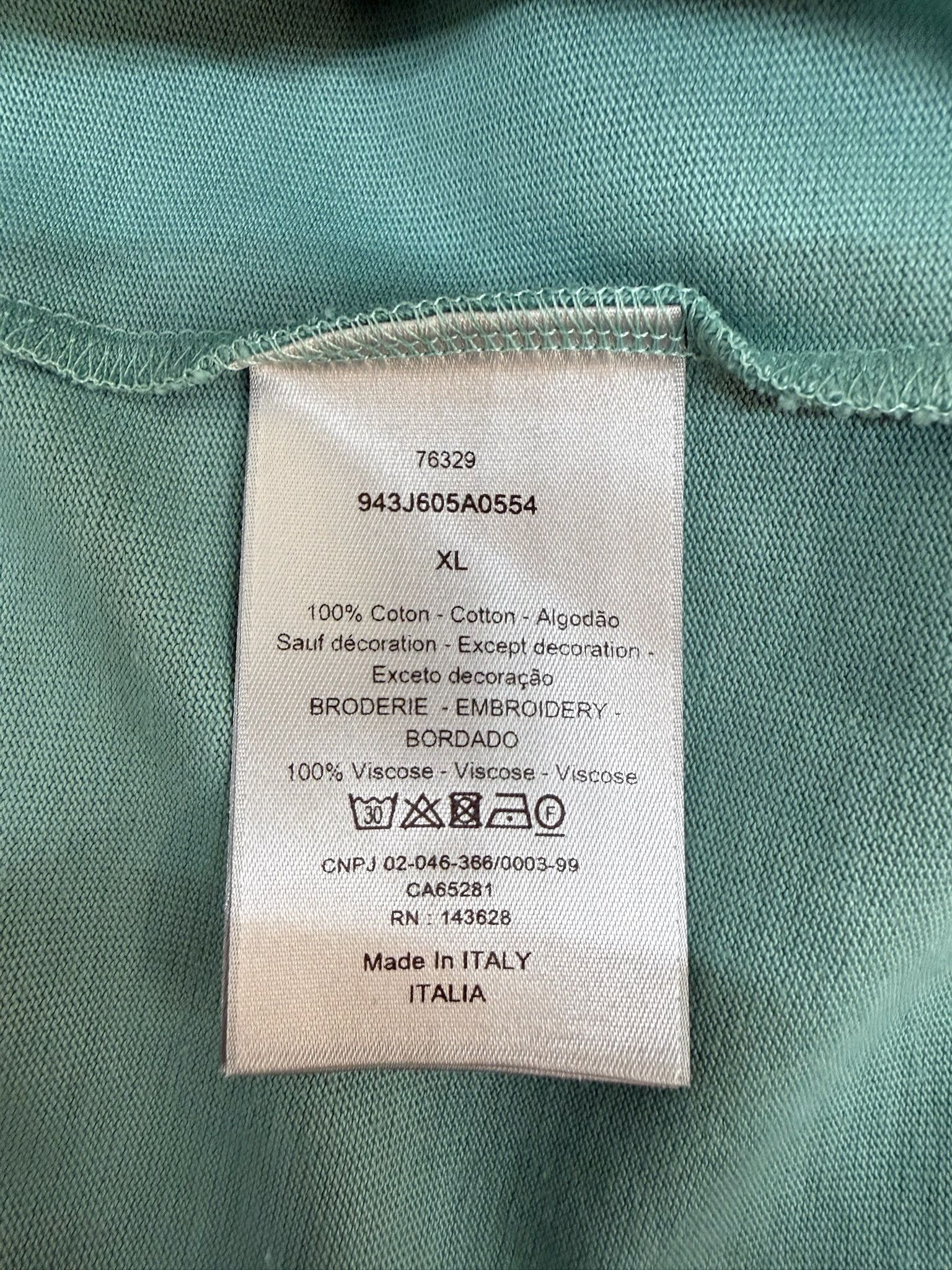 Dior Dior CD Icon Relaxed Fit T-Shirt Sea Green Size US XL / EU 56 / 4 - 5 Thumbnail
