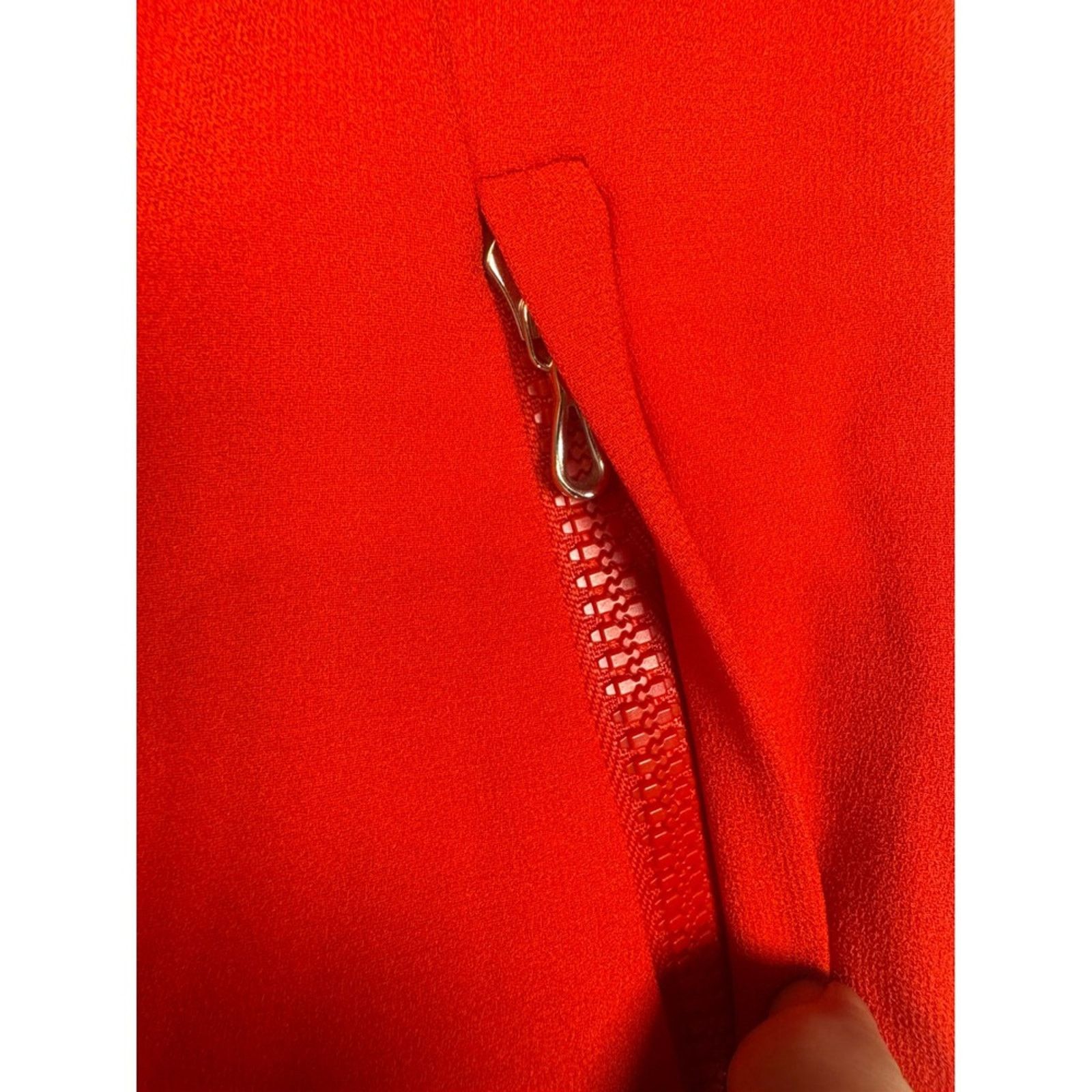 Carlo Palazzi Carlisle Red Pleated Midi Zipper Pockets Size 6 Career Size M / US 6-8 / IT 42-44 - 4 Thumbnail